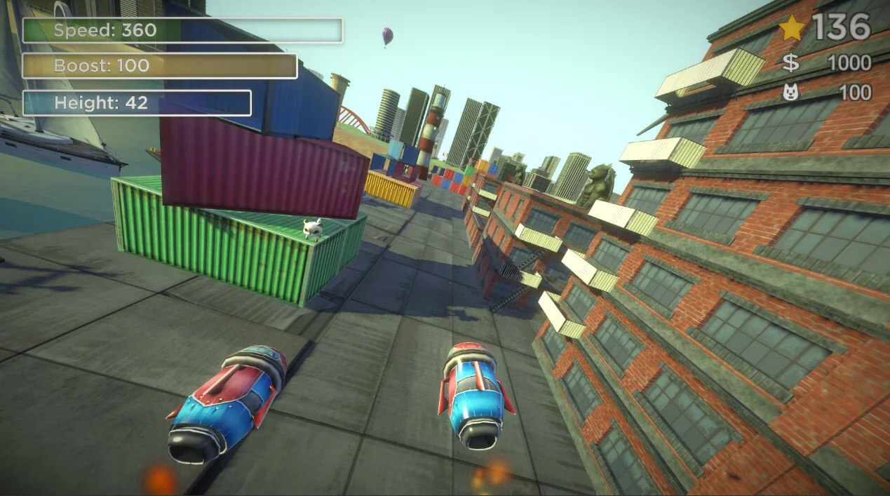 Изображение игры: Flying Hero VR