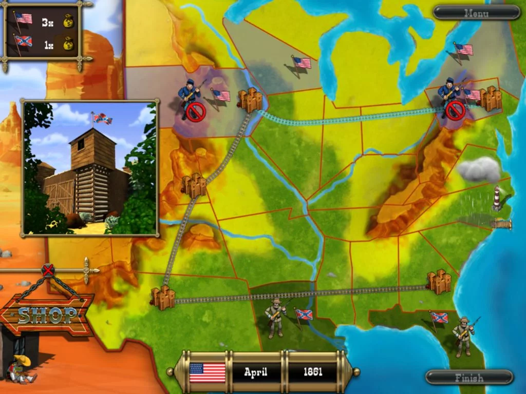 Изображение игры: The Bluecoats: North vs South