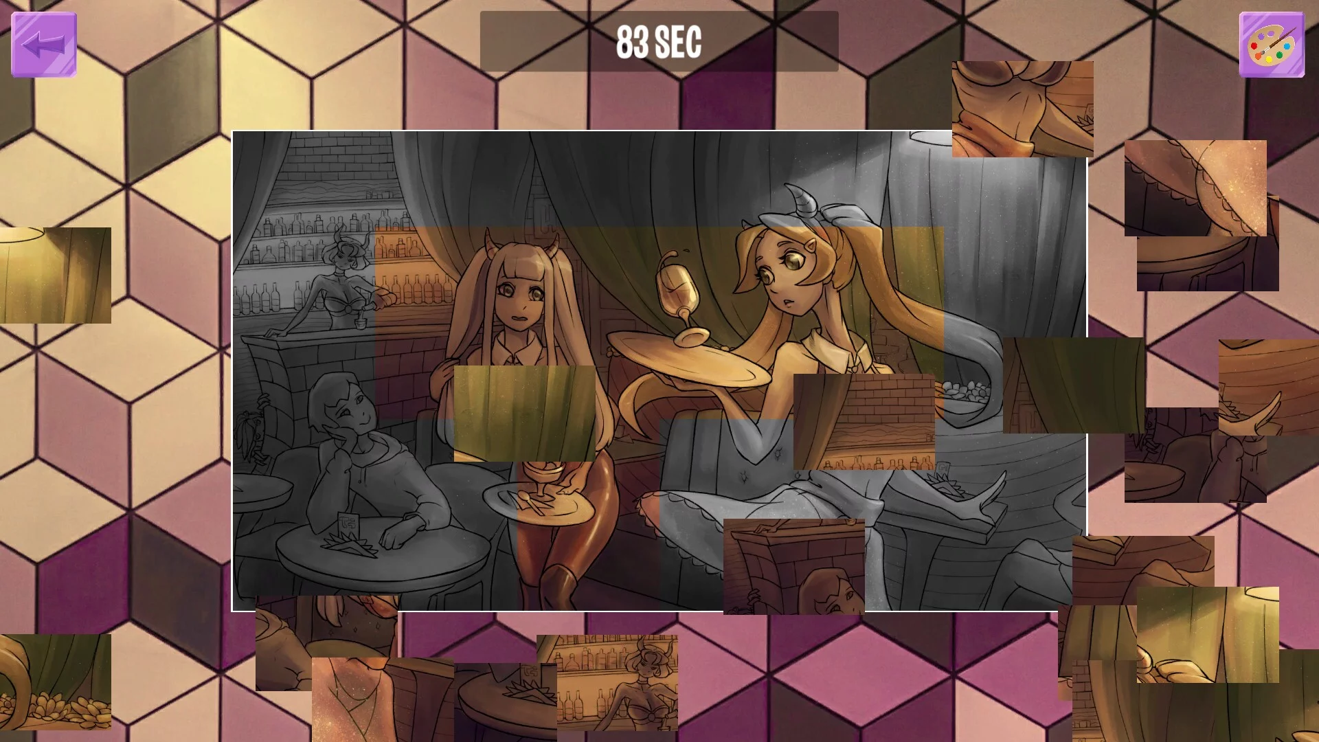 Изображение игры: Girls on puzzle