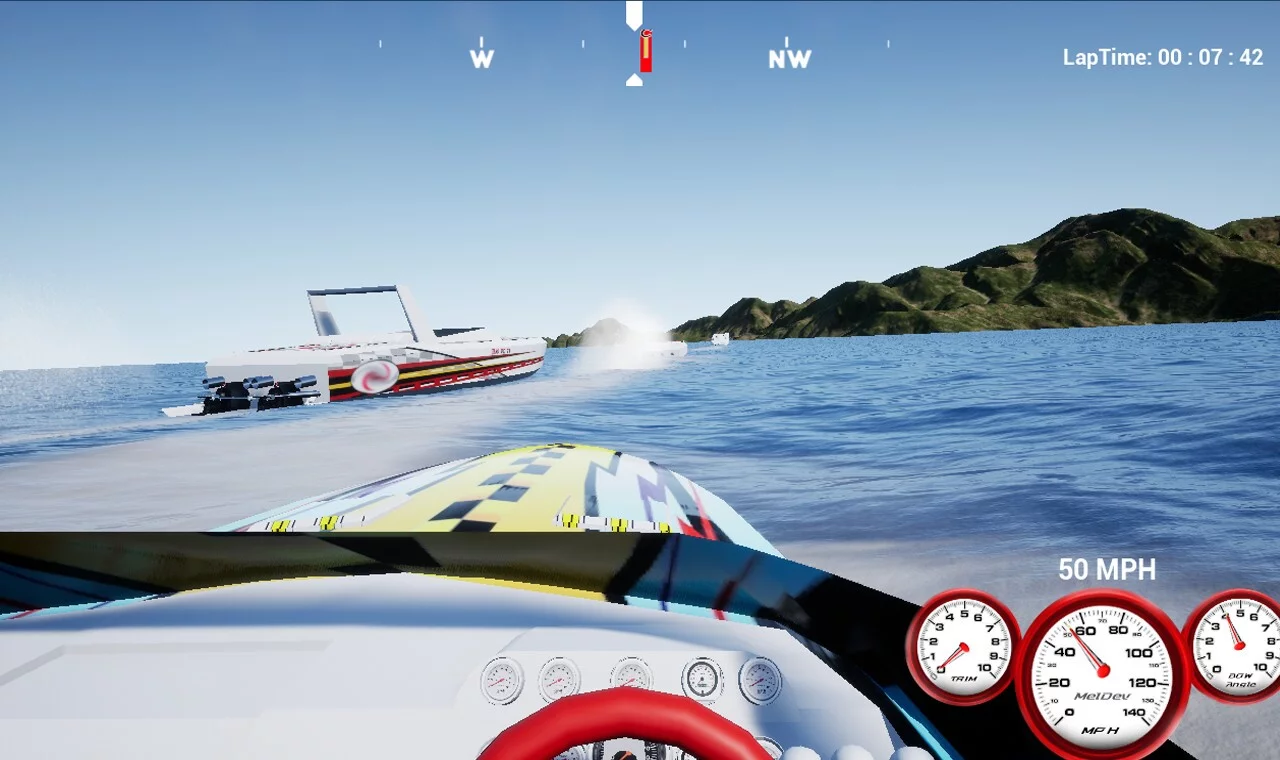 Изображение игры: MelDEV Power Boat Racing