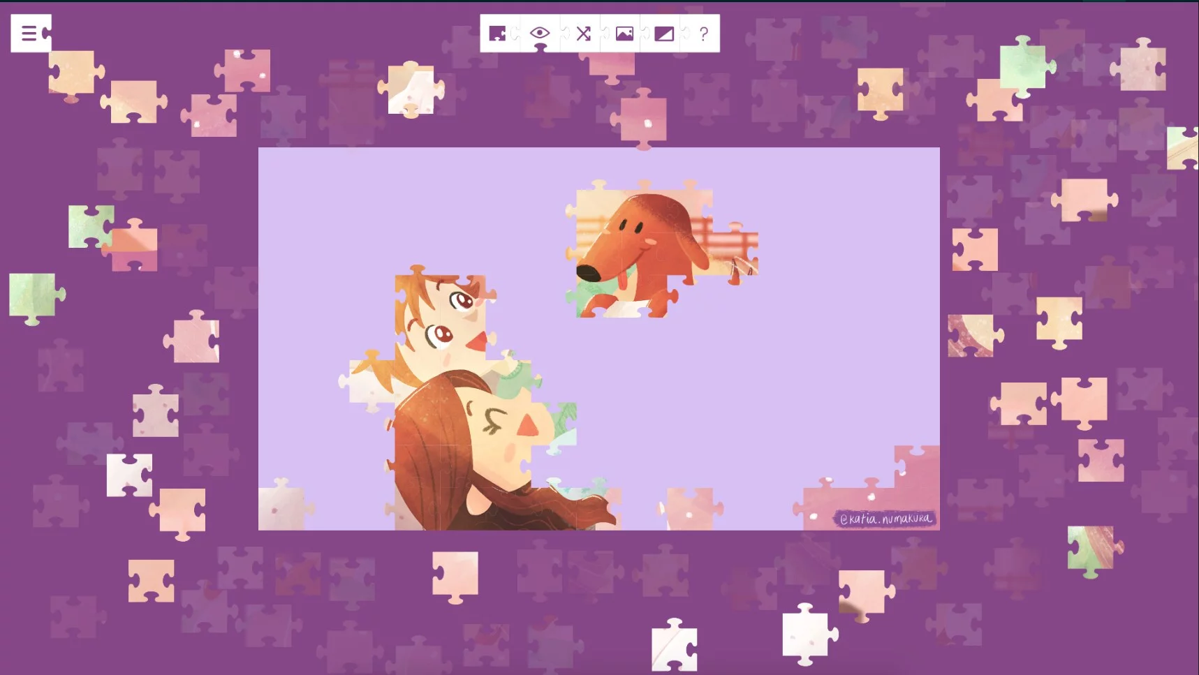 Изображение игры: Lucky and a life worth living - a jigsaw puzzle tale