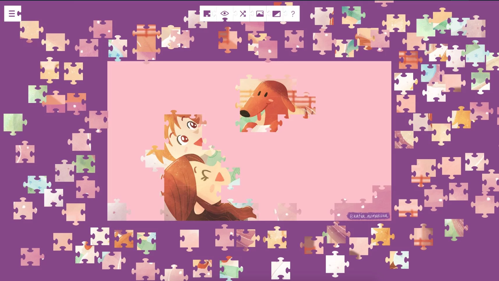 Изображение игры: Lucky and a life worth living - a jigsaw puzzle tale