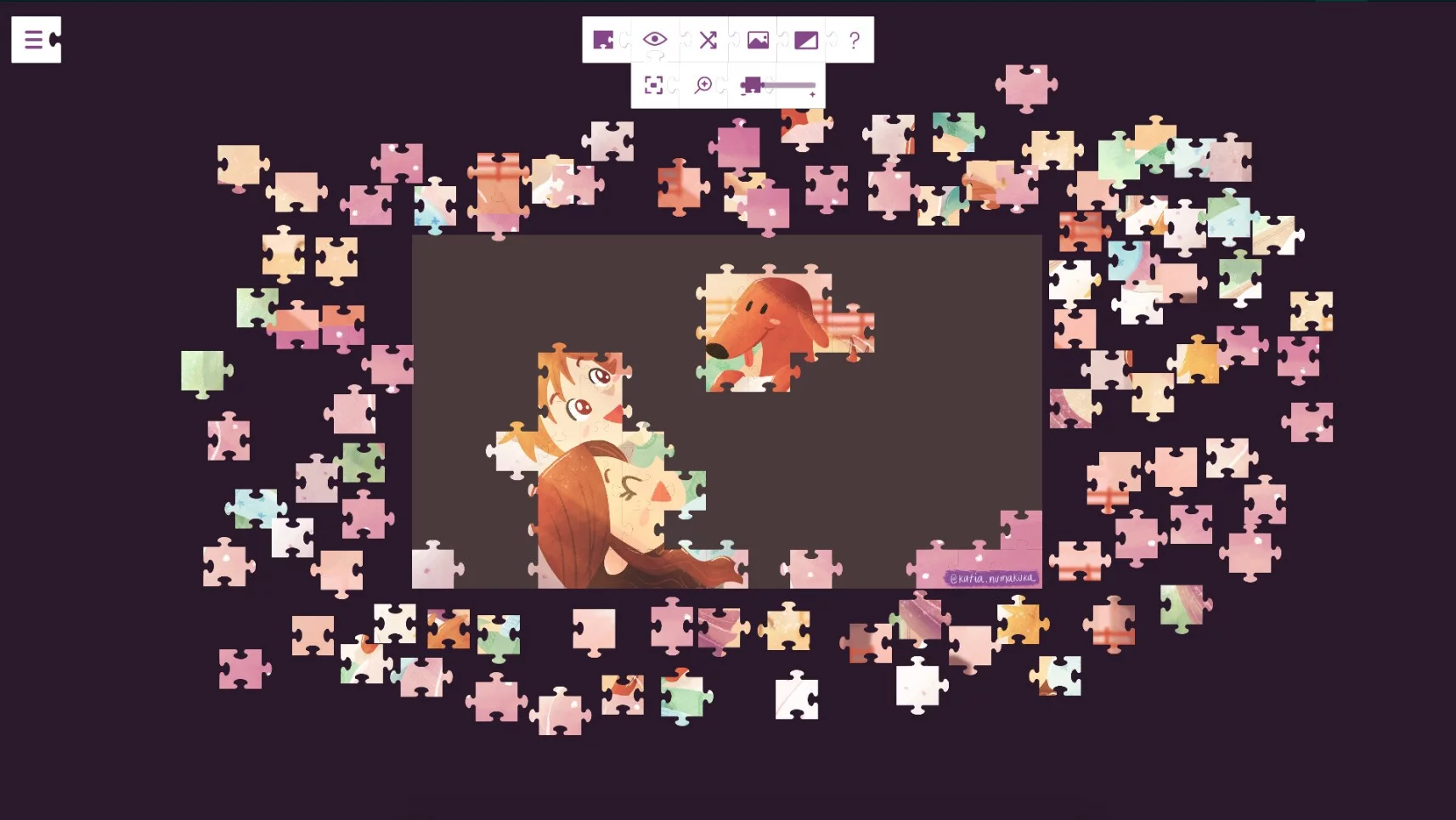Изображение игры: Lucky and a life worth living - a jigsaw puzzle tale