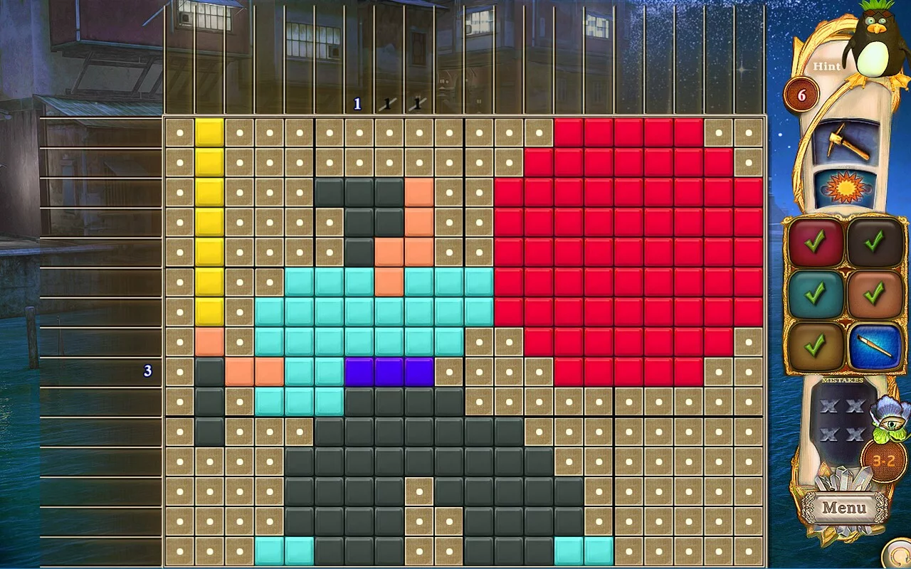 Изображение игры: Fantasy Mosaics 34: Zen Garden