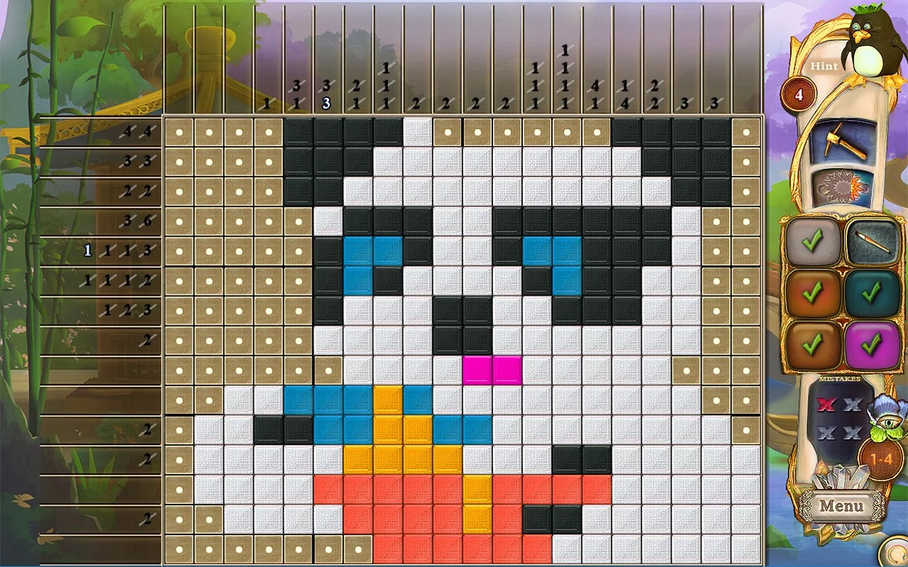 Изображение игры: Fantasy Mosaics 34: Zen Garden