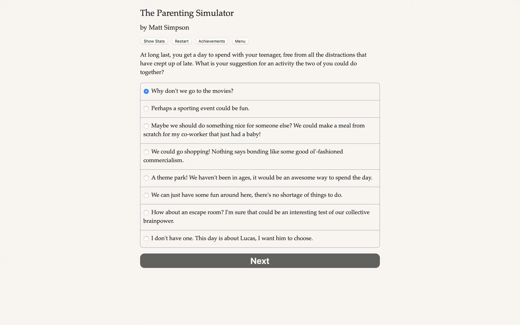 Изображение игры: The Parenting Simulator
