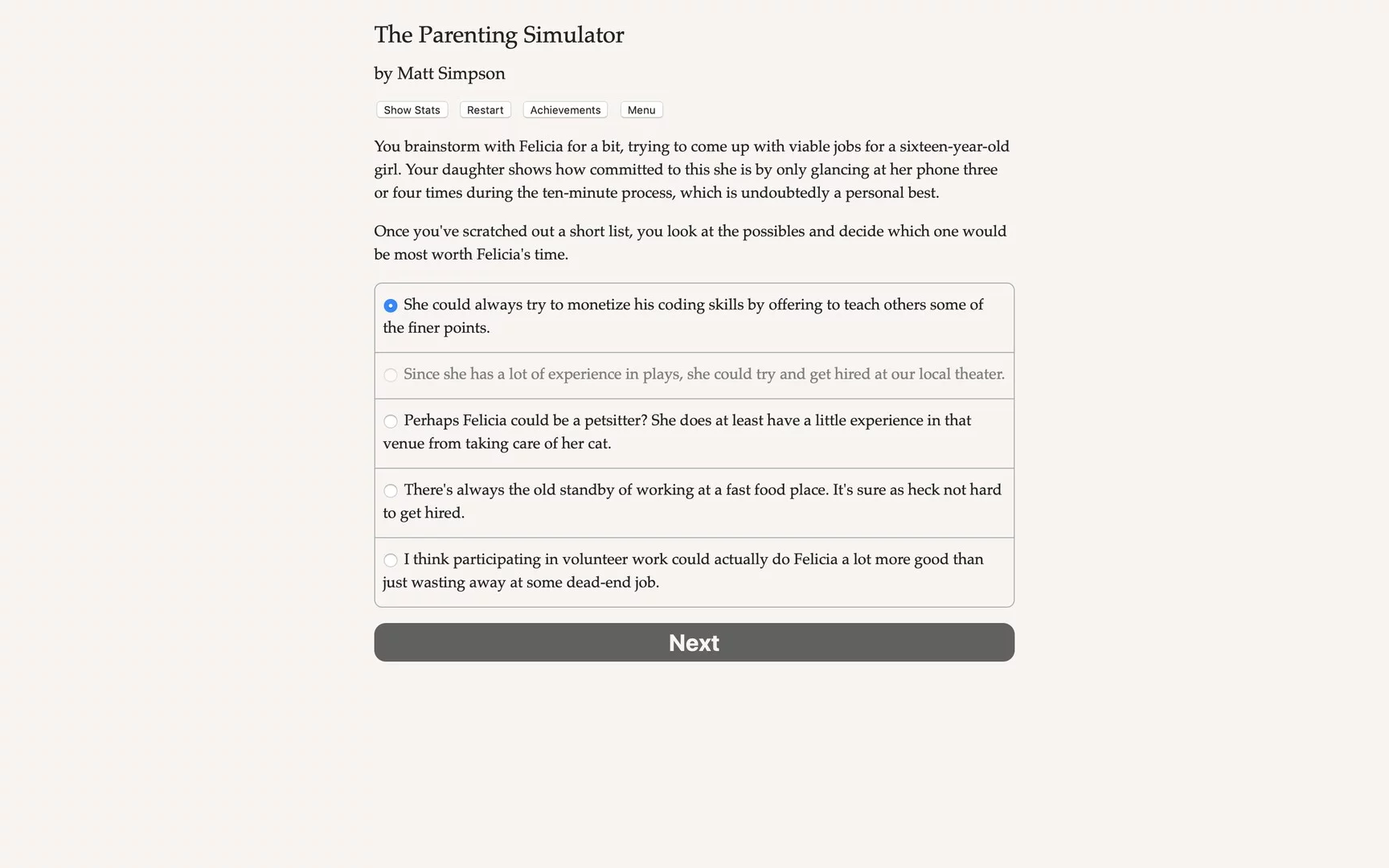 Изображение игры: The Parenting Simulator