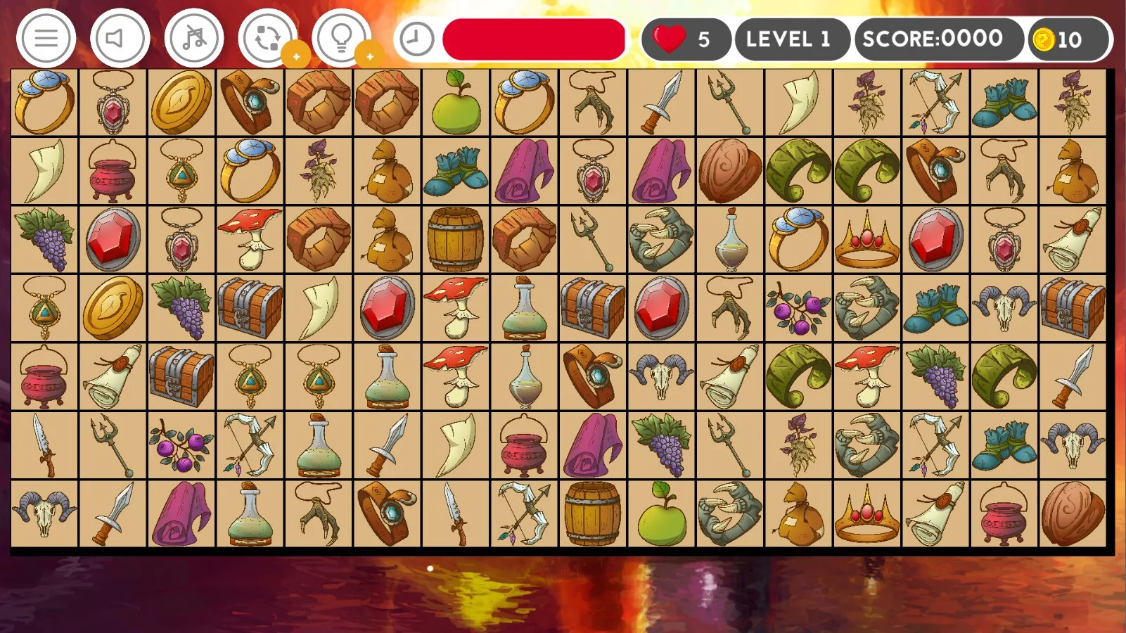Изображение игры: Pair Matching Puzzle Connect