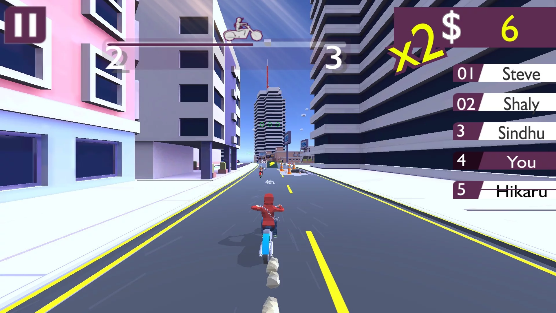 Изображение игры: Racing Bike Fight (Corona Virus Lockdown Special)