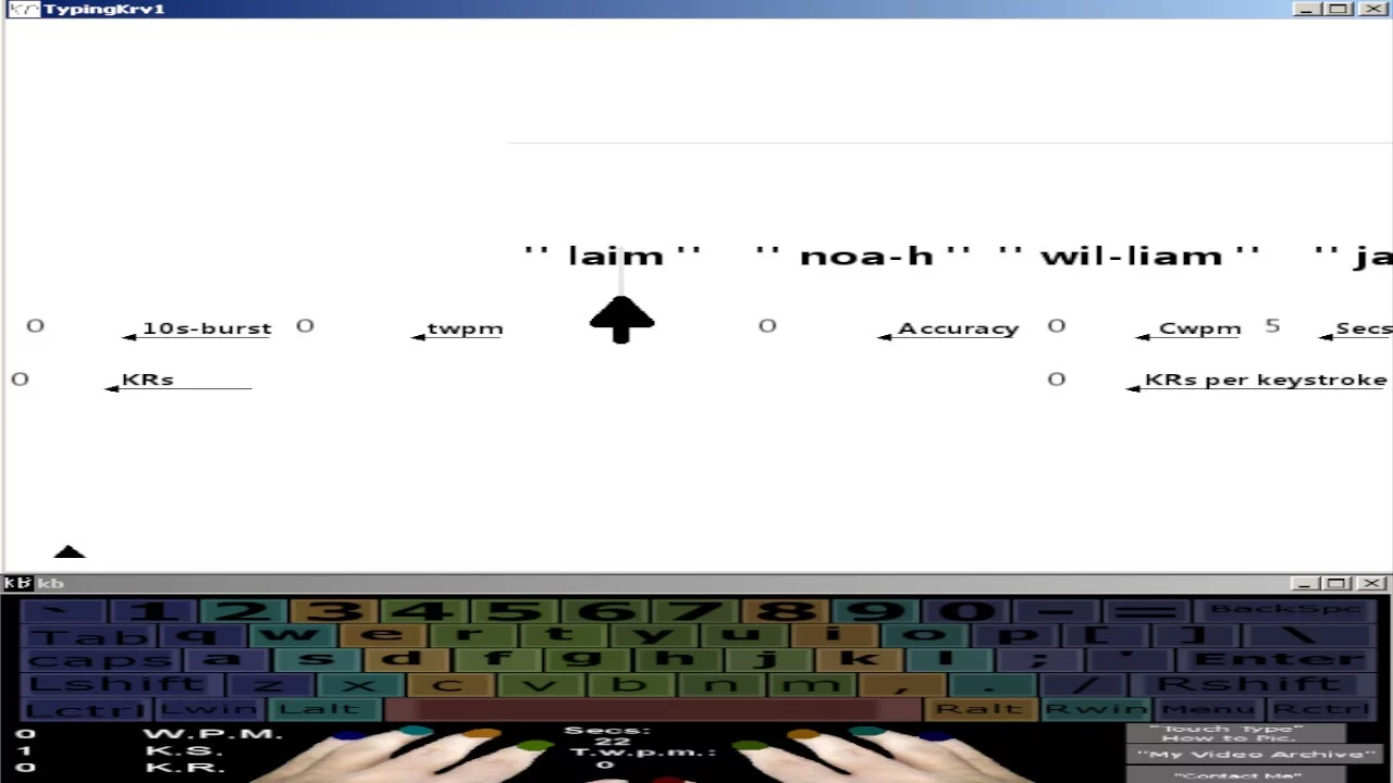 Изображение игры: Touch Typing Home Row Speed Grinder