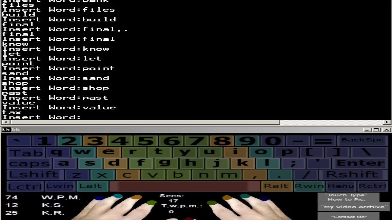 Изображение игры: Touch Typing Home Row Speed Grinder