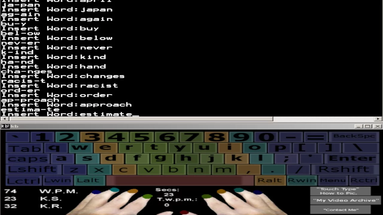 Изображение игры: Touch Typing Home Row Speed Grinder