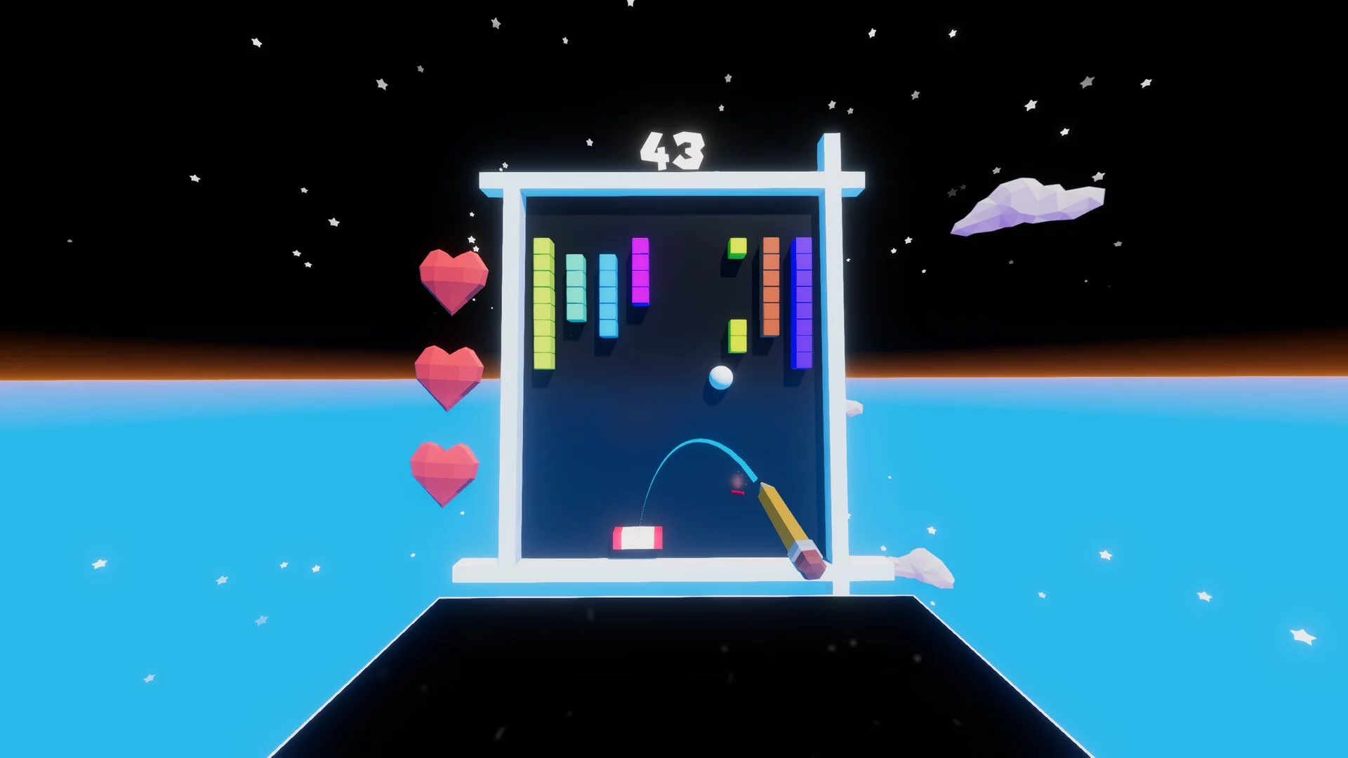 Изображение игры: Brick Breaker VR