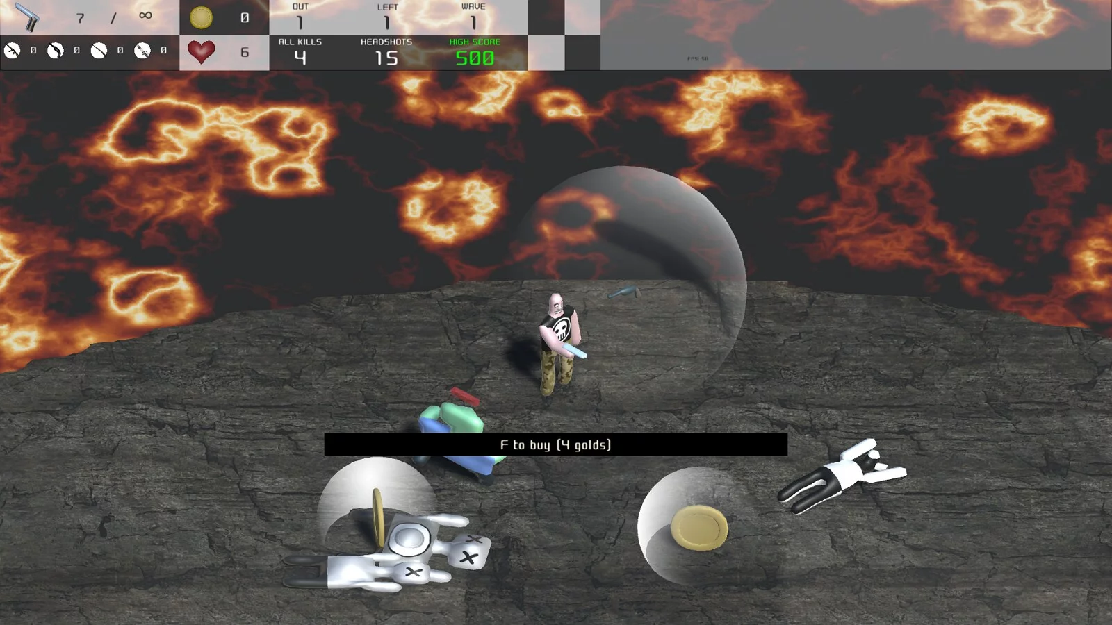 Изображение игры: Attack of the alien thingies from lava!