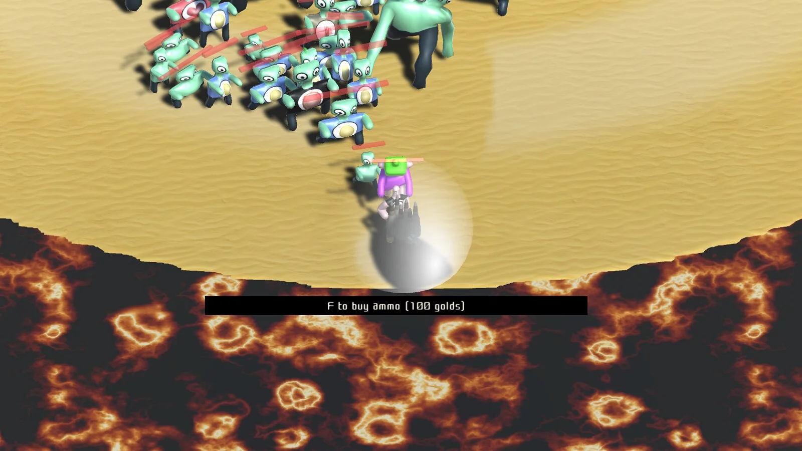 Изображение игры: Attack of the alien thingies from lava!