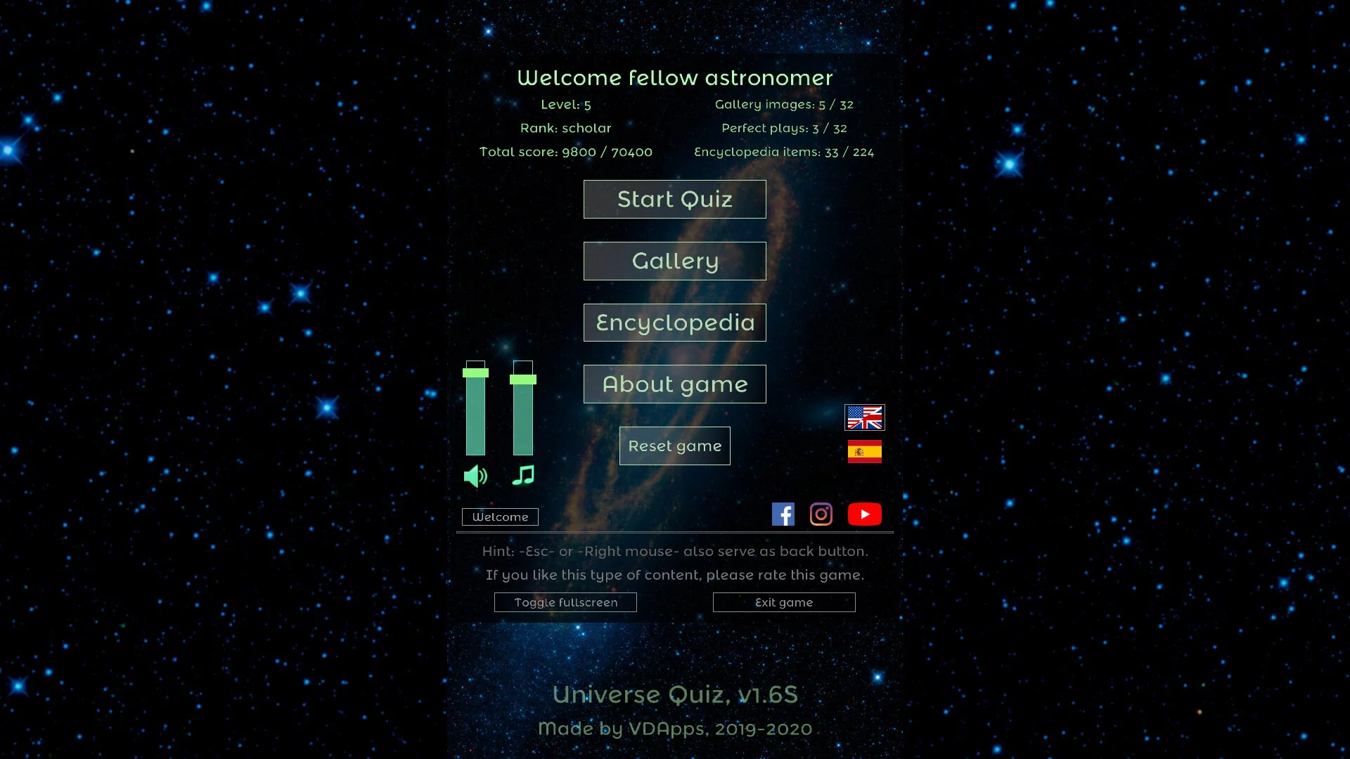 Изображение игры: Universe Quiz
