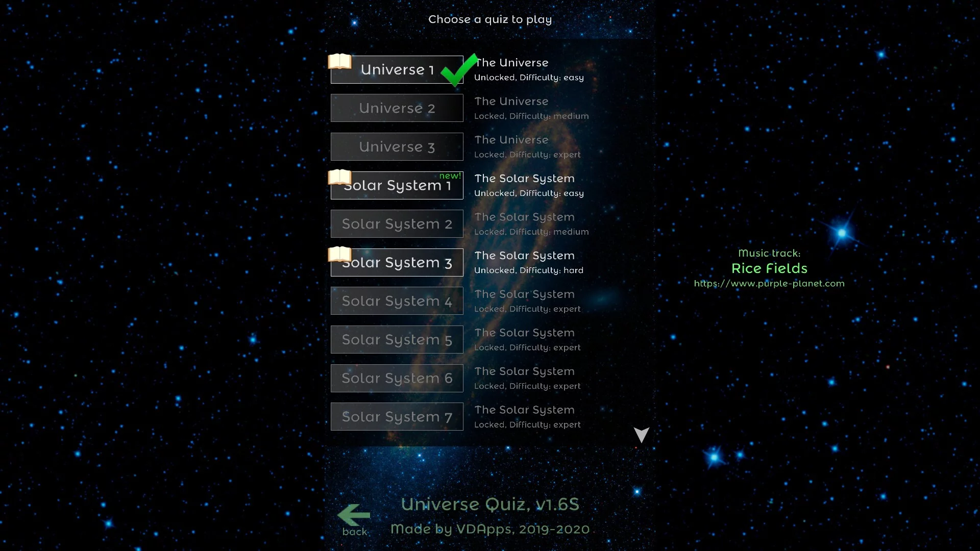 Изображение игры: Universe Quiz