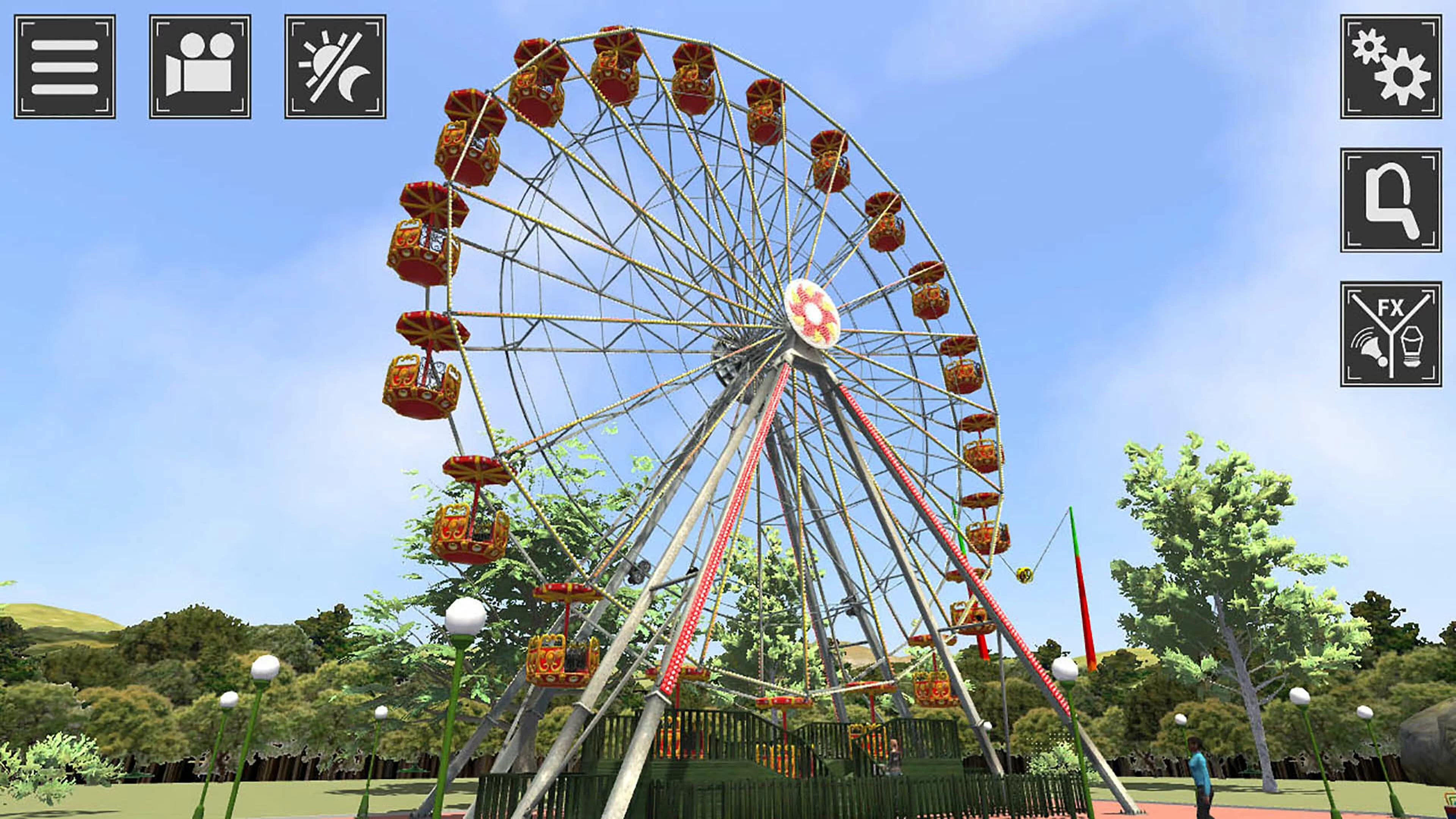Изображение игры: Theme Park Simulator: Rollercoaster Paradise
