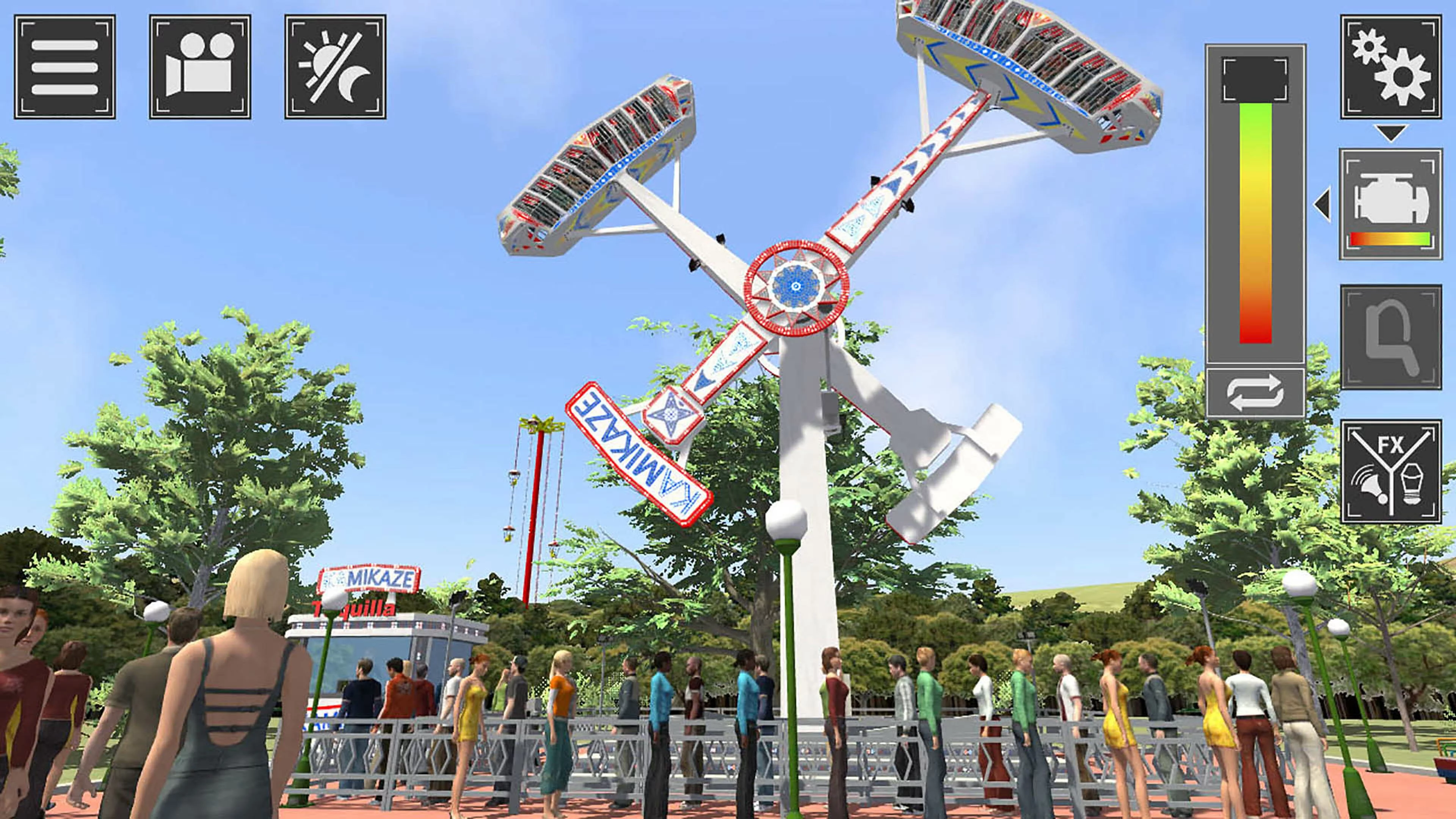 Изображение игры: Theme Park Simulator: Rollercoaster Paradise