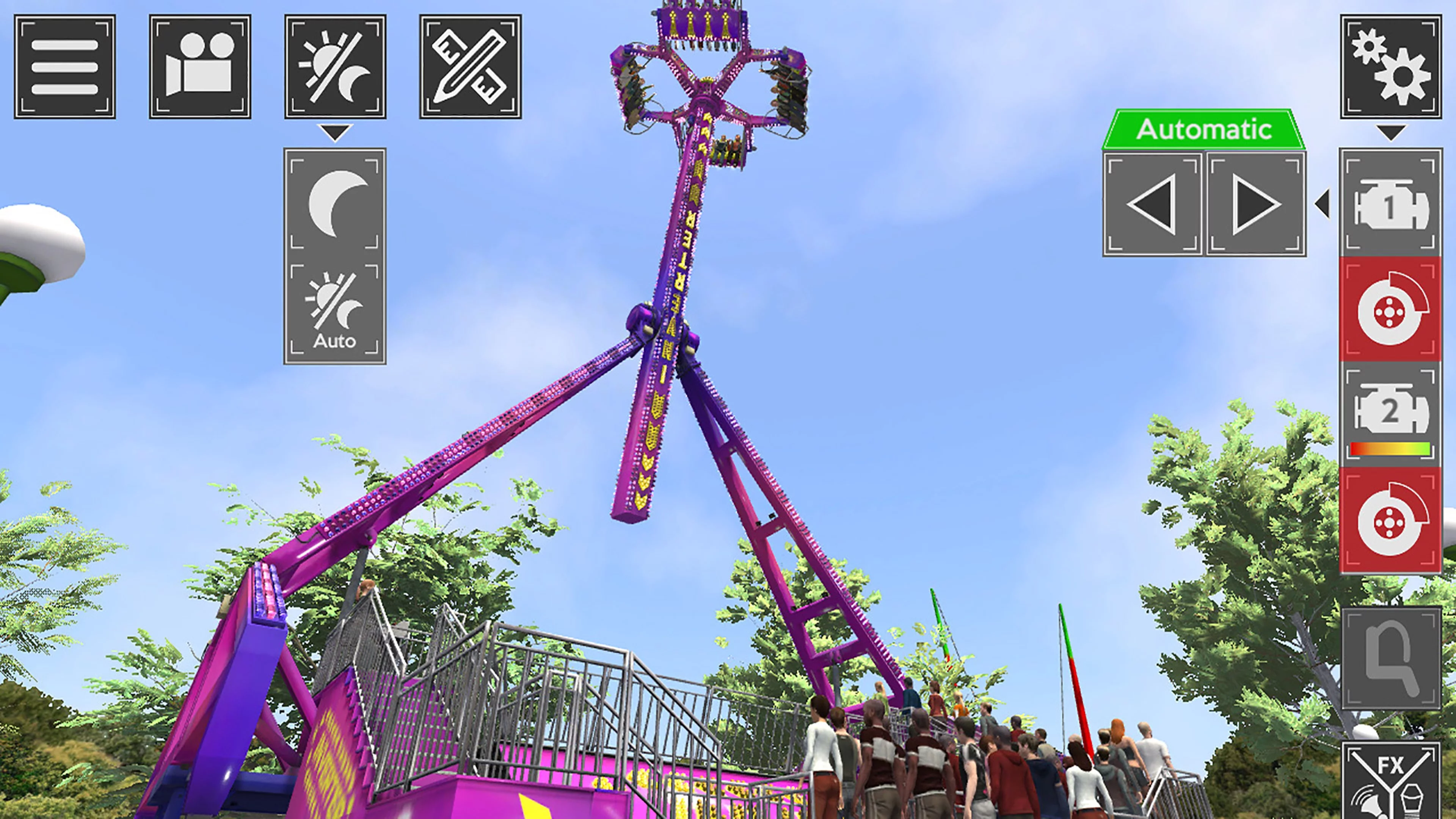 Изображение игры: Theme Park Simulator: Rollercoaster Paradise