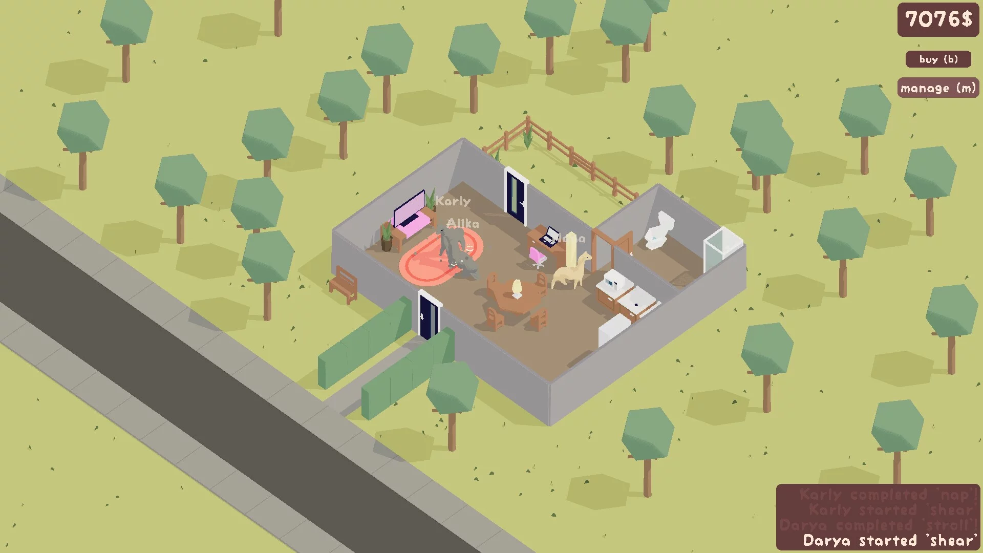 Изображение игры: Llama Villa