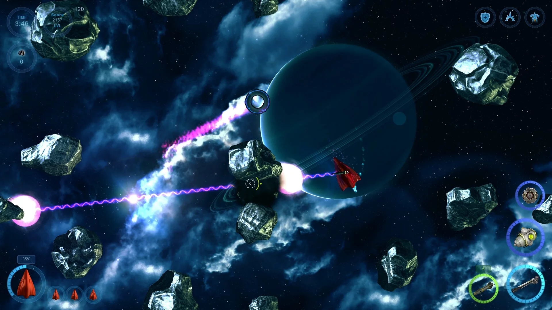 Изображение игры: Galactic Asteroids Patrol