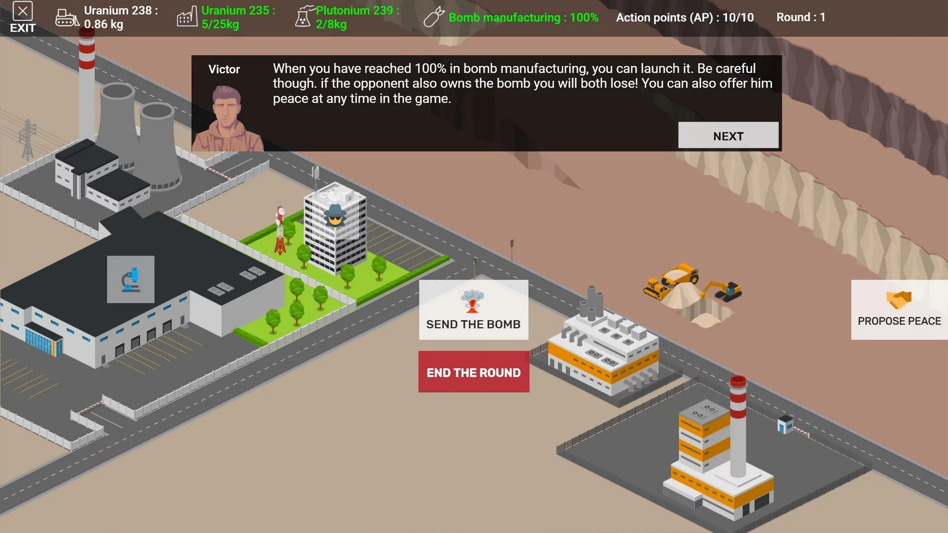 Изображение игры: Nuclear Arms Race