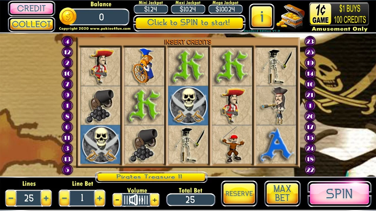 Изображение игры: Pirates Treasure II