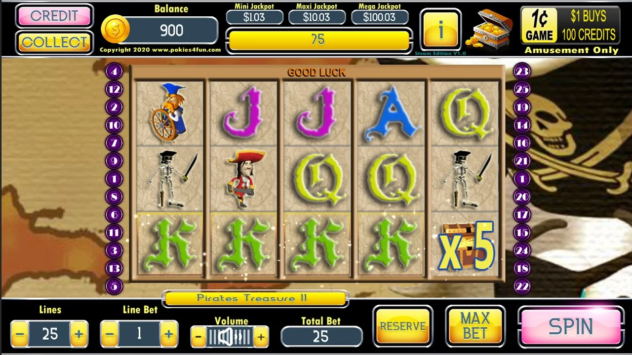 Изображение игры: Pirates Treasure II