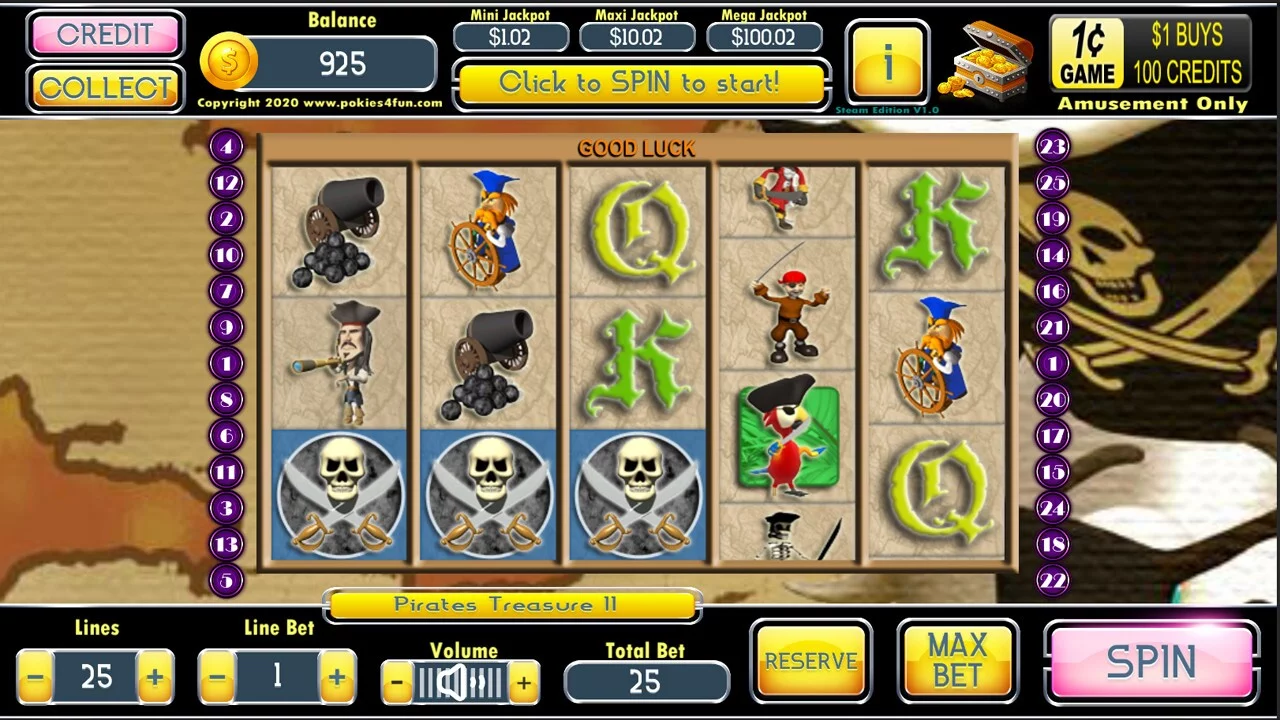 Изображение игры: Pirates Treasure II