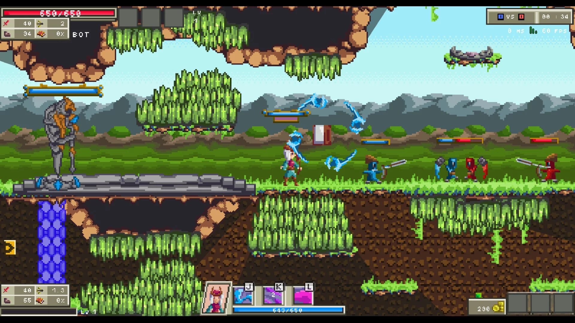 Изображение игры: League of Pixels - 2D MOBA