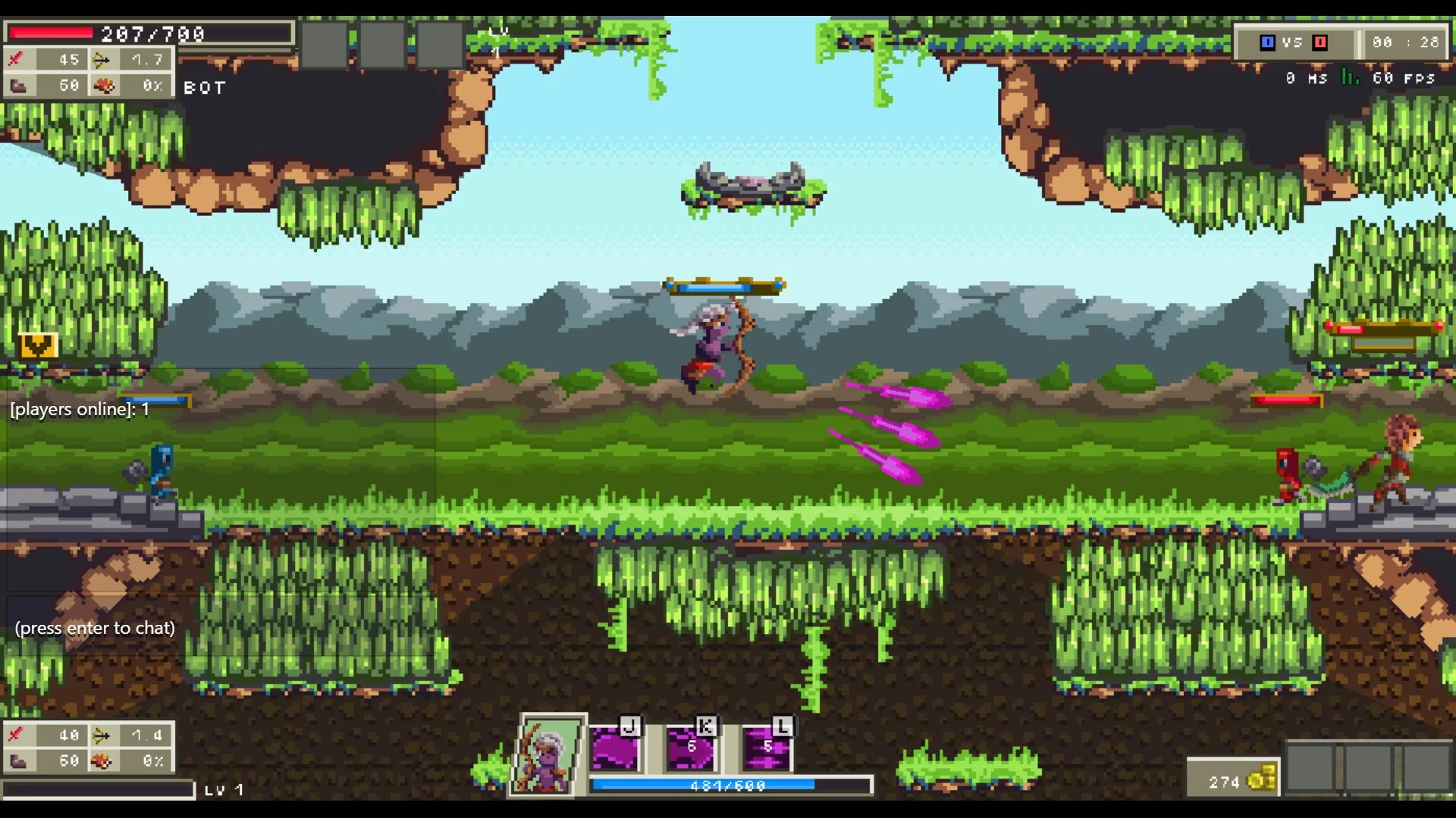 Изображение игры: League of Pixels - 2D MOBA
