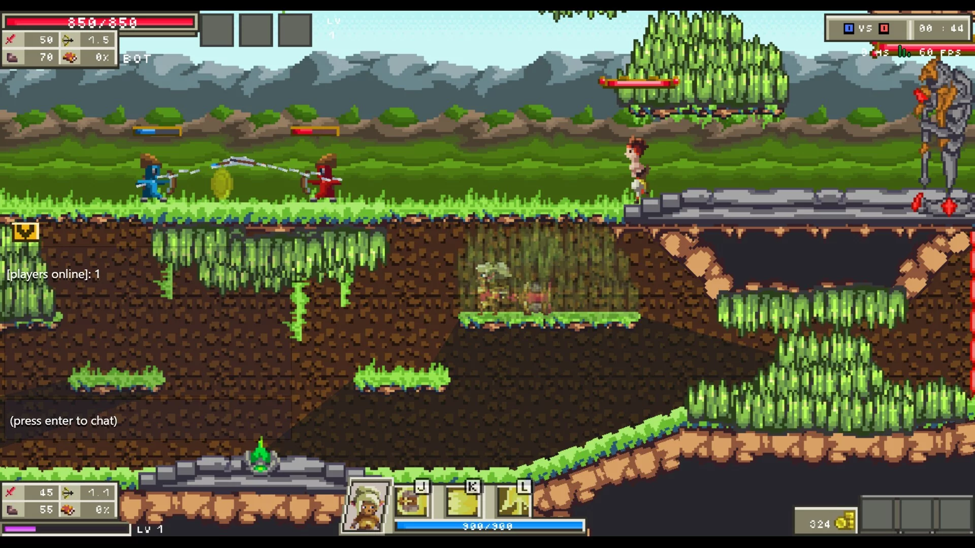 Изображение игры: League of Pixels - 2D MOBA