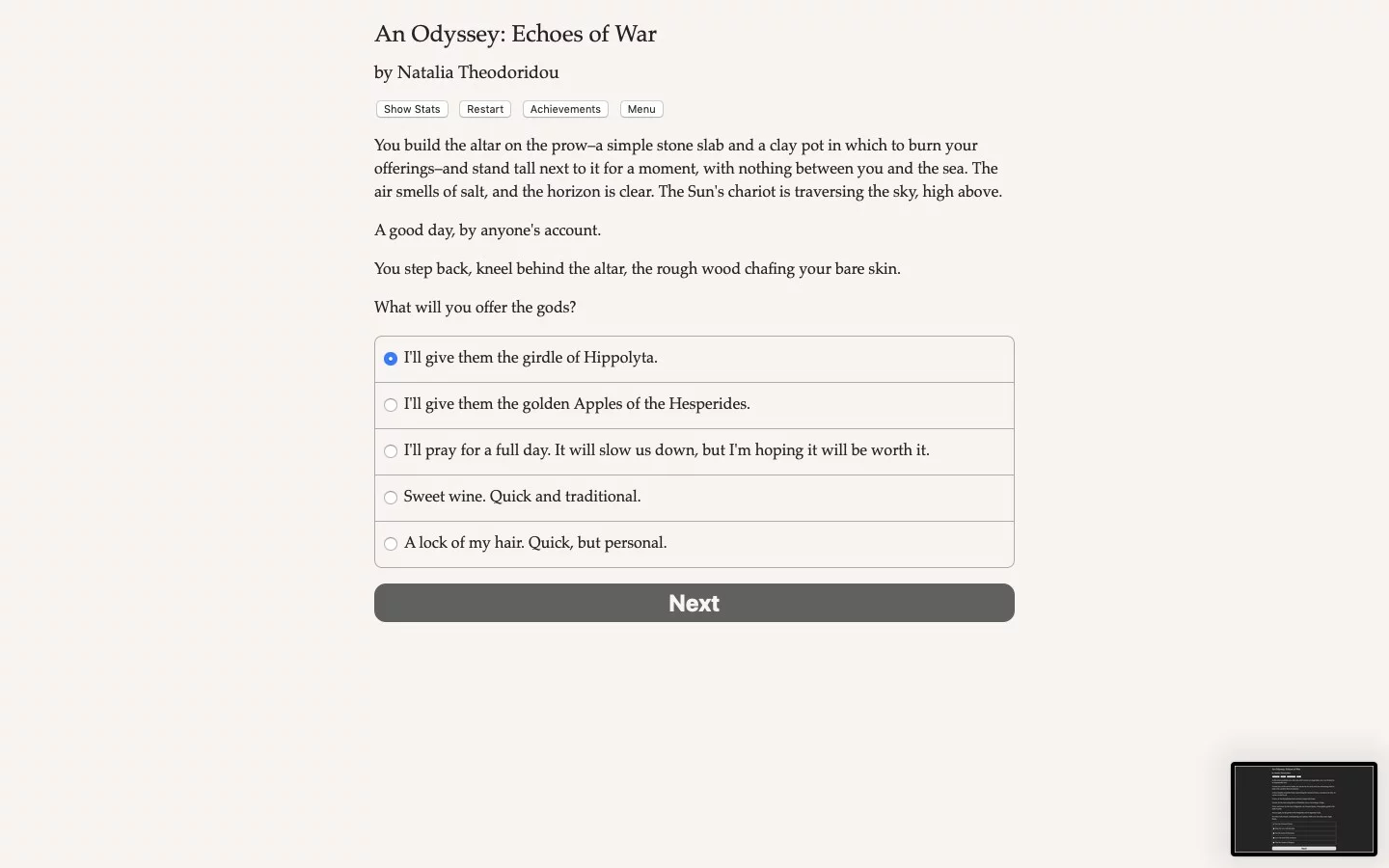 Изображение игры: An Odyssey: Echoes of War