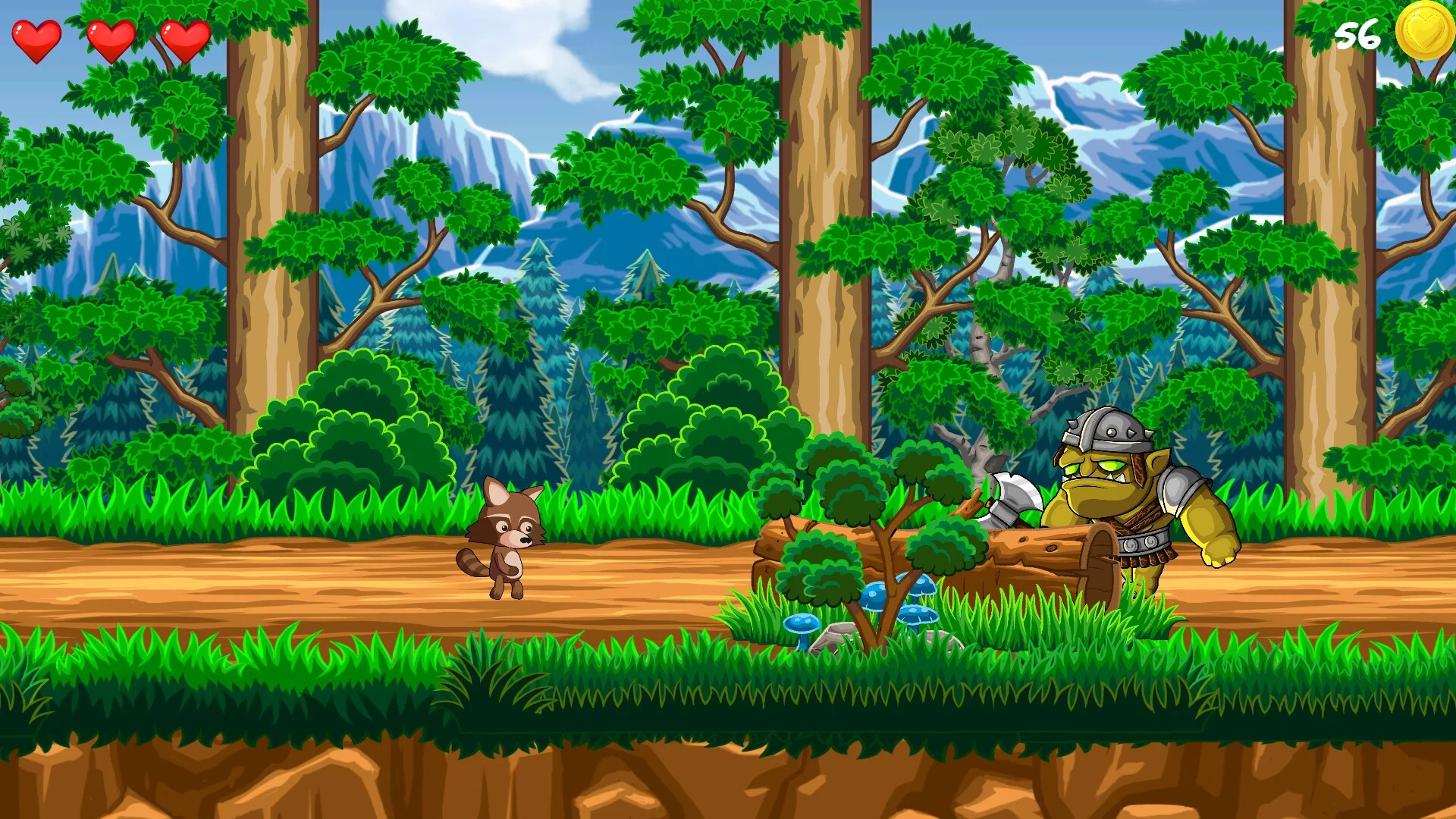 Изображение игры: Raccoon: The Orc Invasion