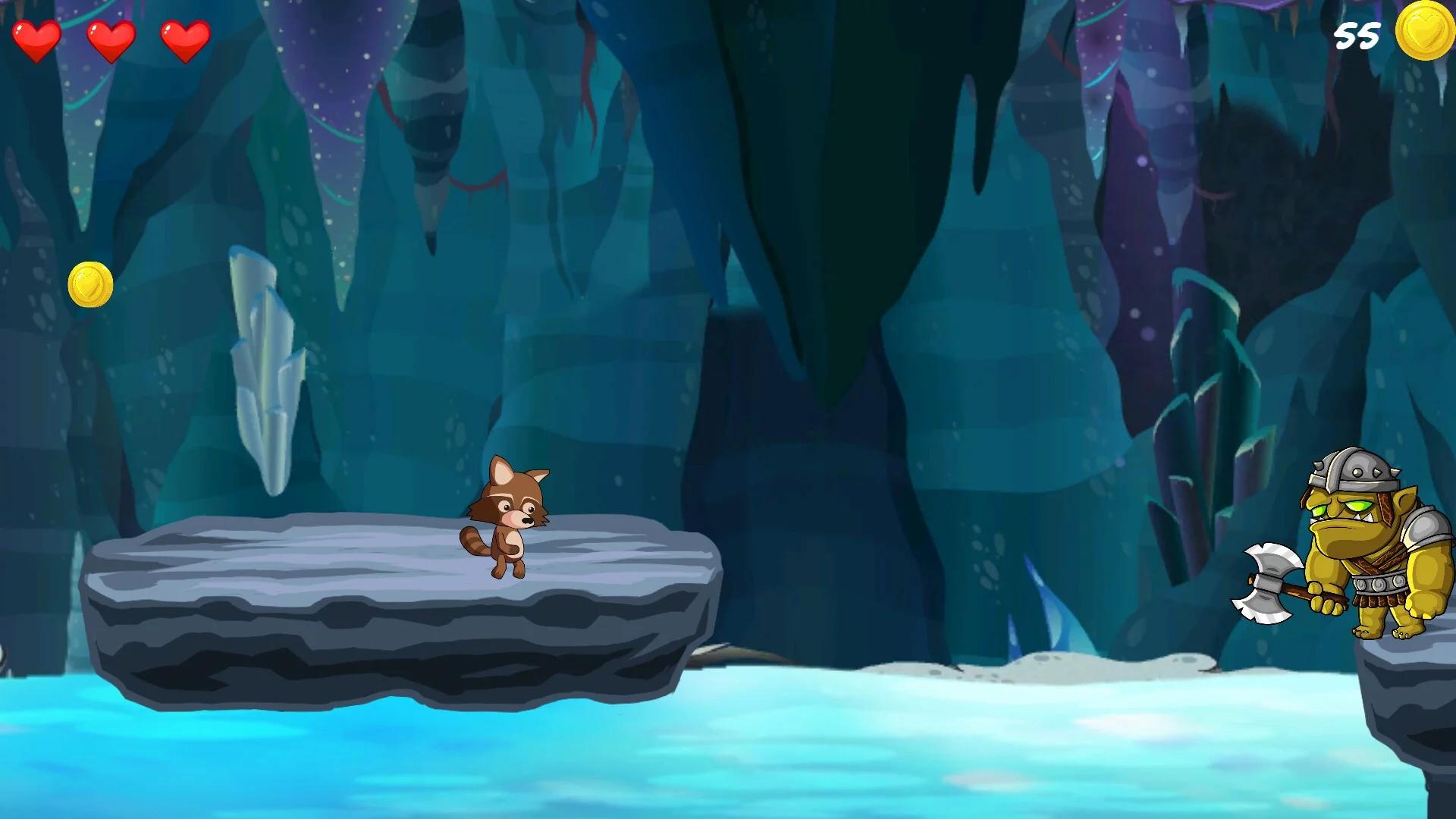 Изображение игры: Raccoon: The Orc Invasion