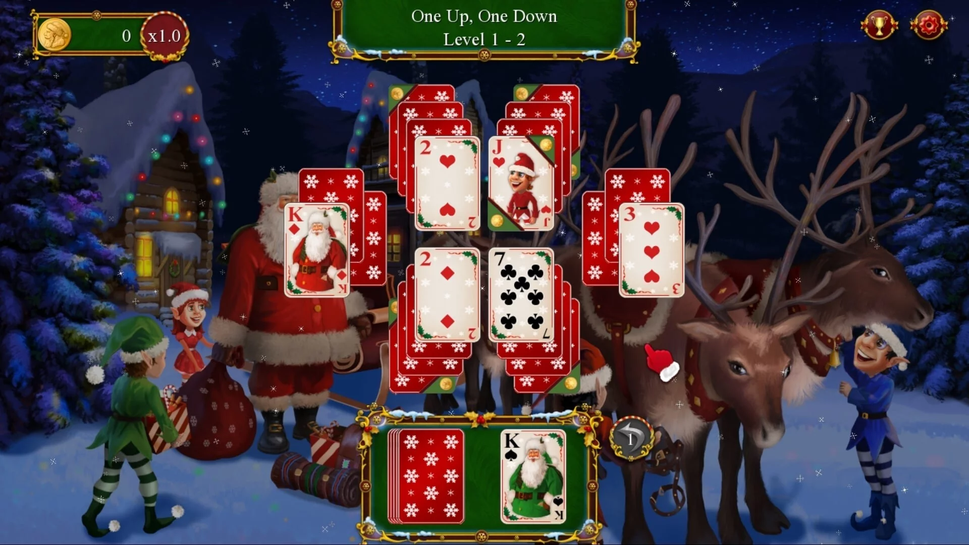 Изображение игры: Santa's Christmas Solitaire 2