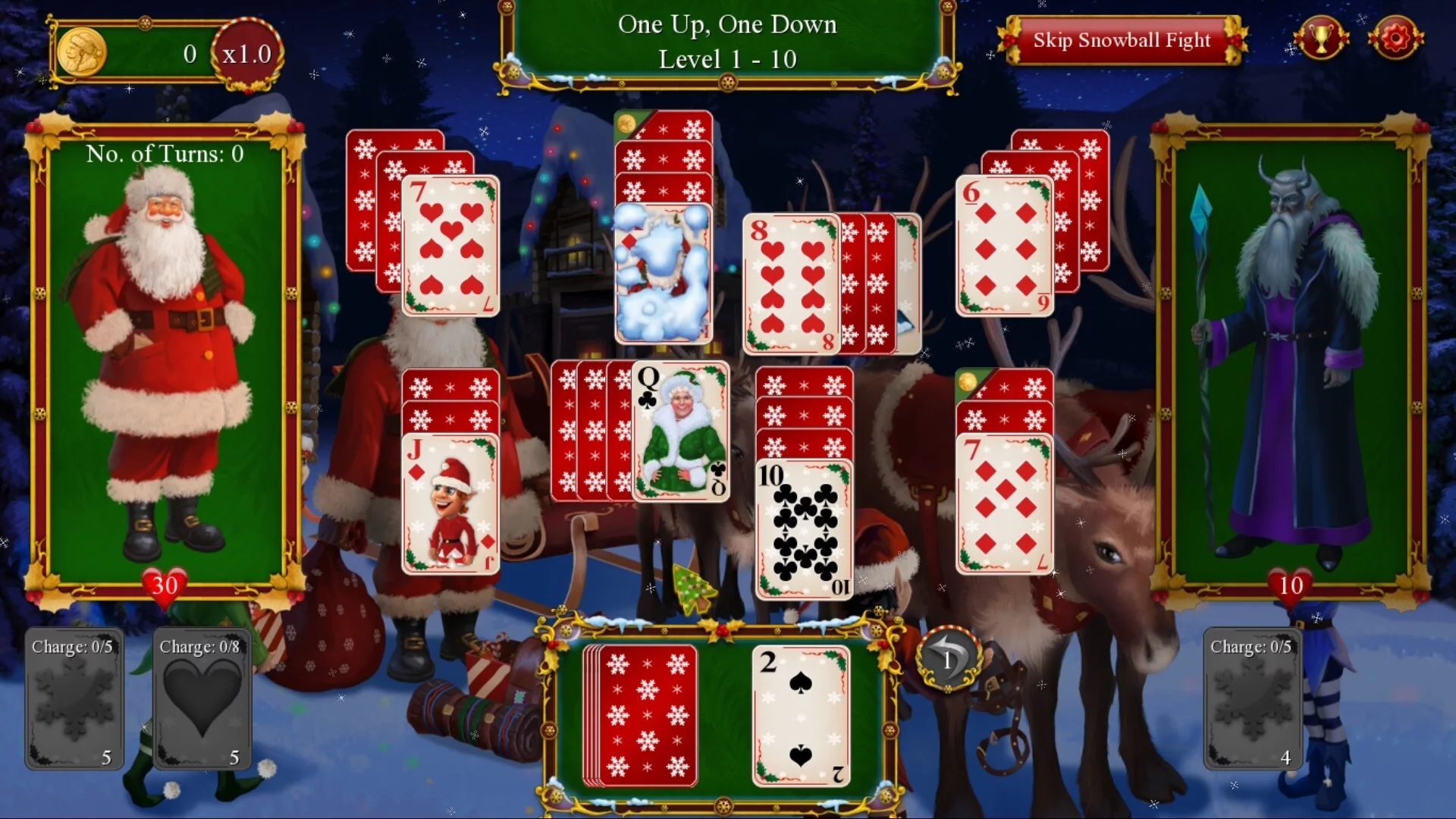 Изображение игры: Santa's Christmas Solitaire 2