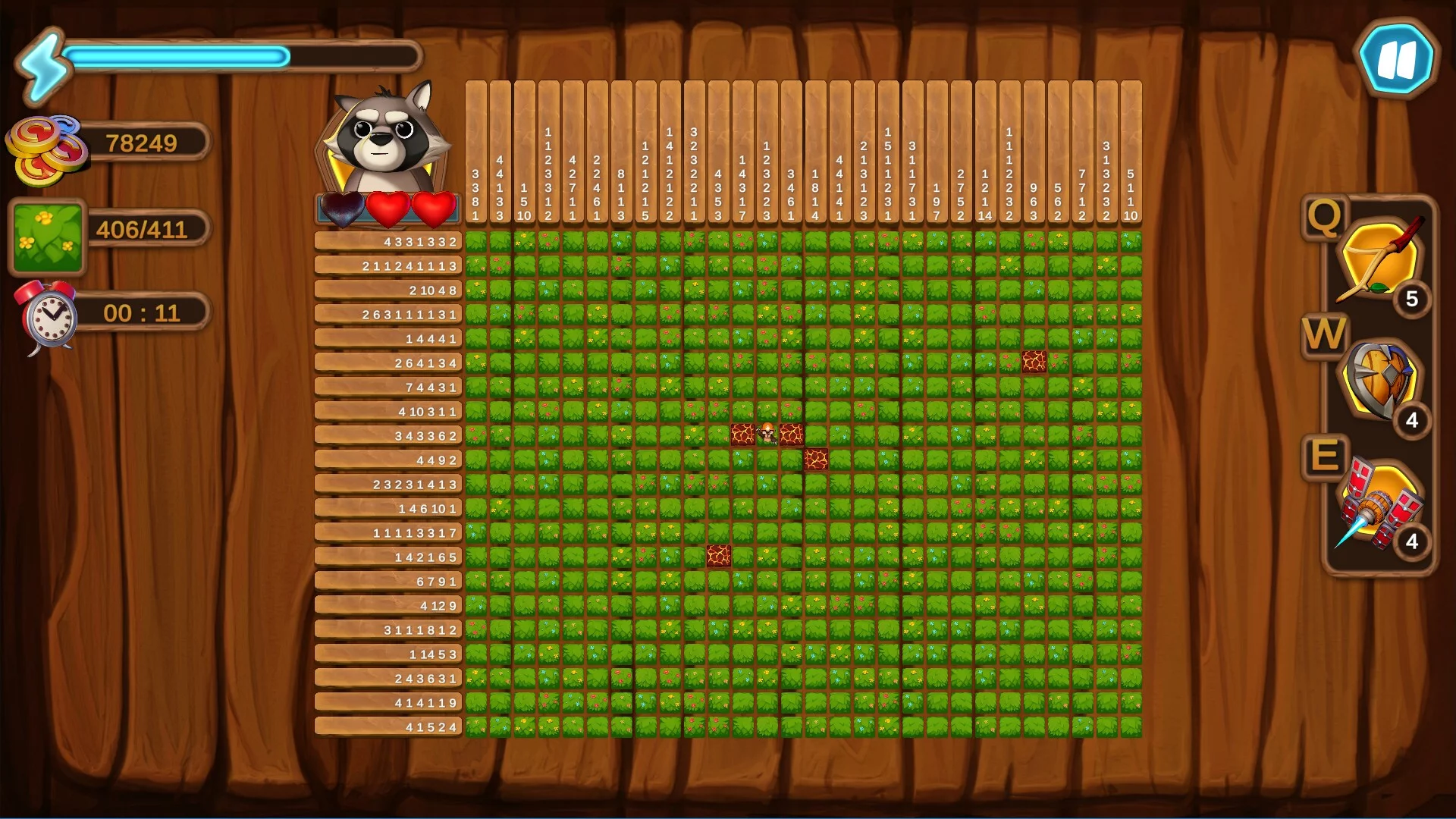 Изображение игры: Raccoon The Miner