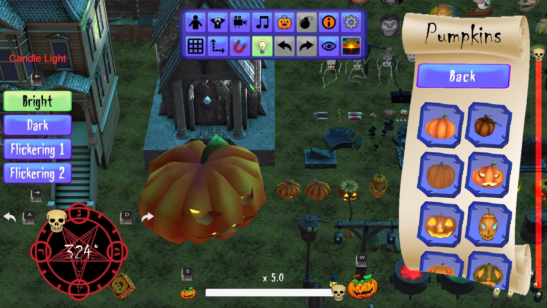 Изображение игры: Halloween Decoration Sandbox