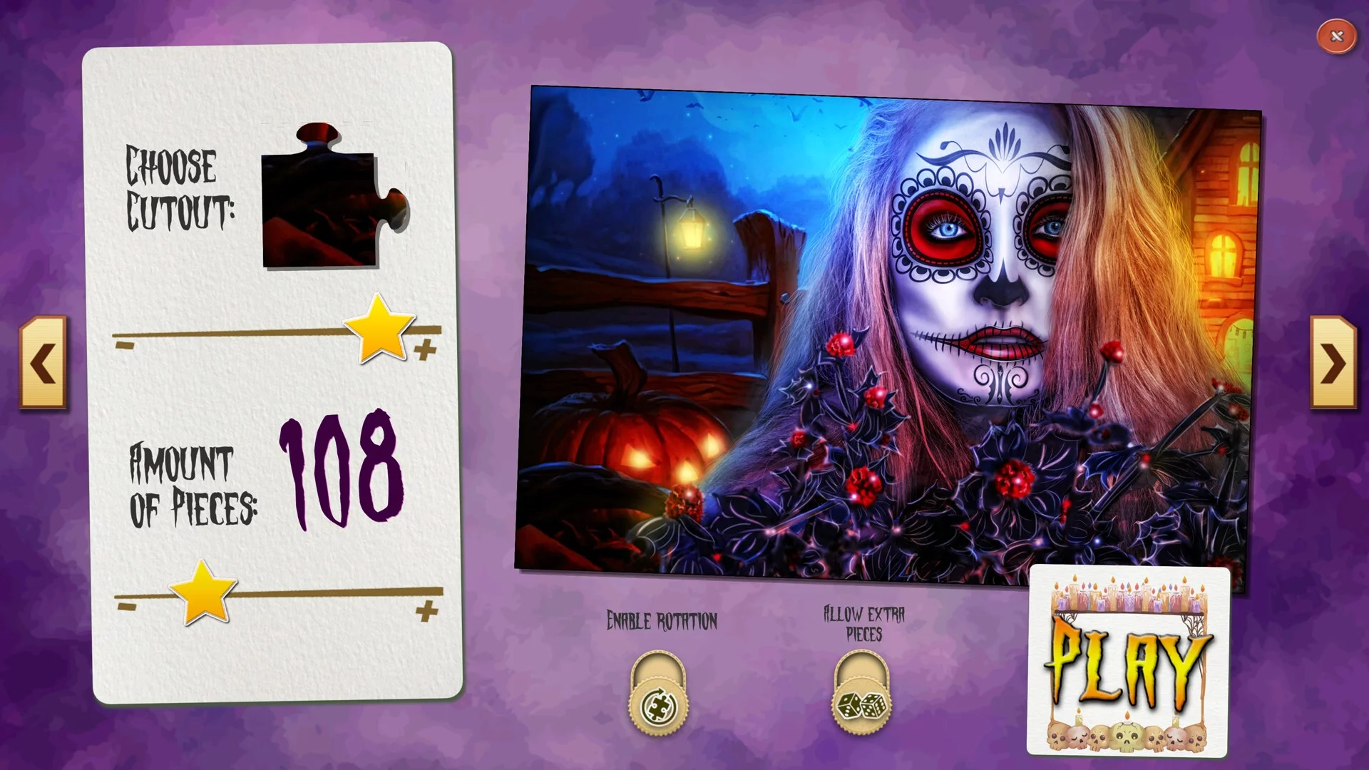 Изображение игры: Sweet Holiday Jigsaws: Halloween Night