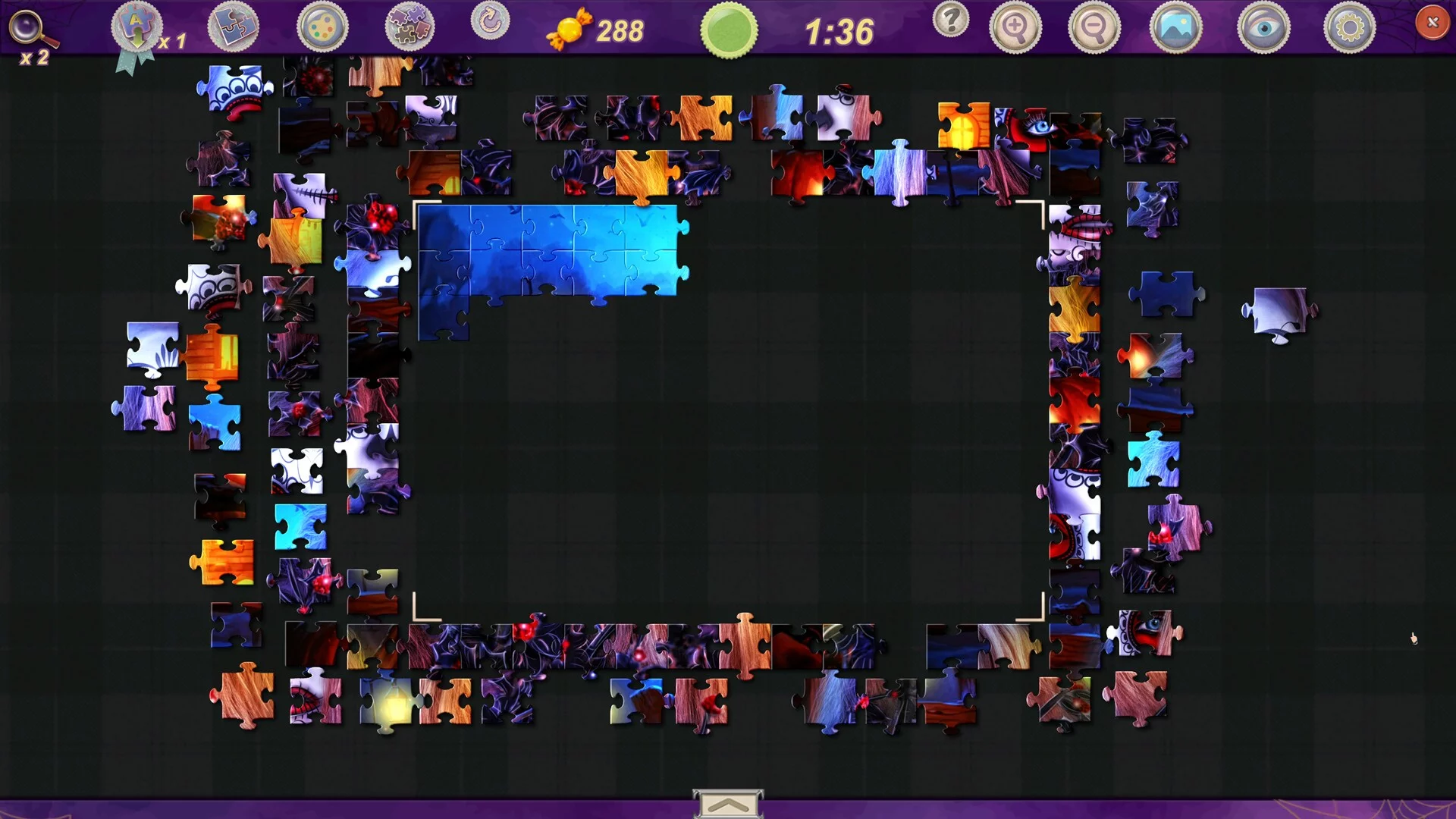 Изображение игры: Sweet Holiday Jigsaws: Halloween Night