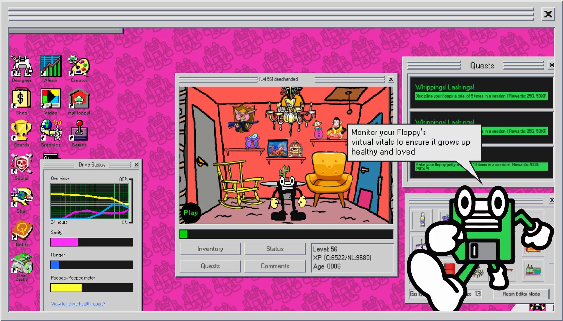 Изображение игры: myFloppy Online!