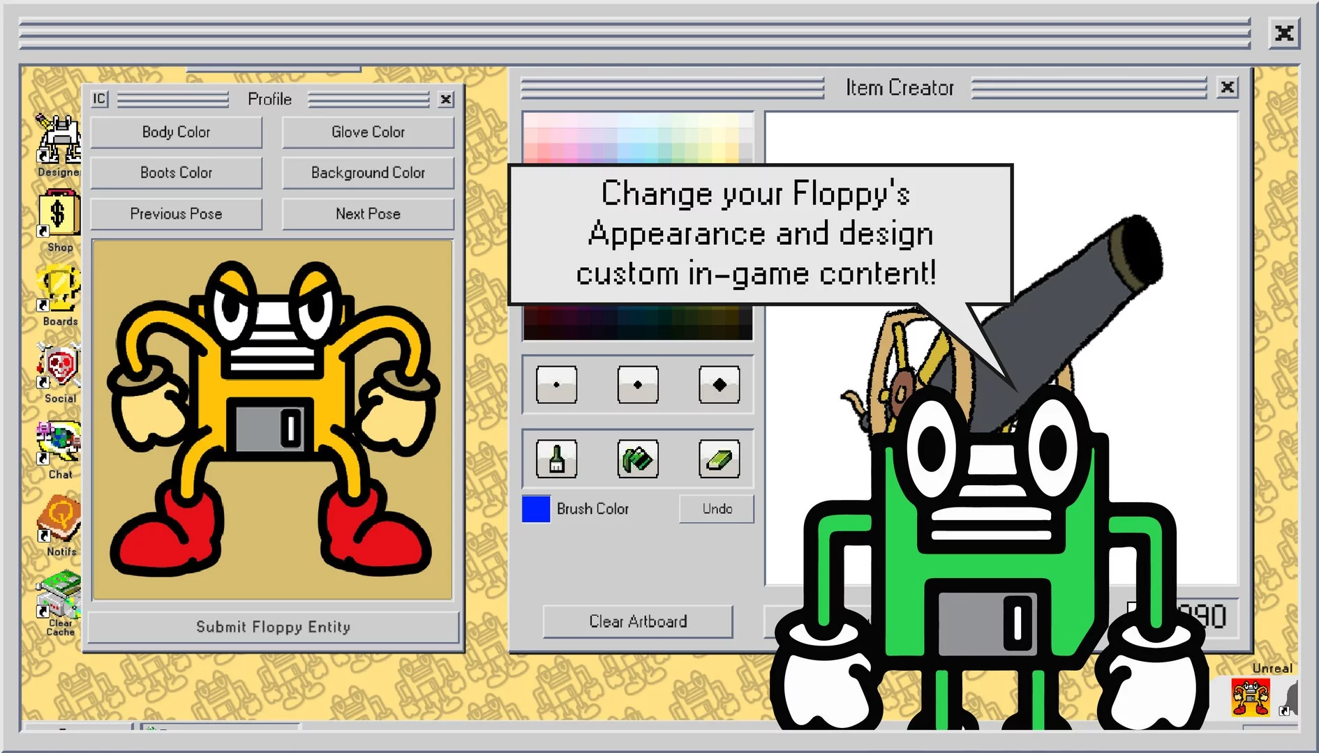 Изображение игры: myFloppy Online!