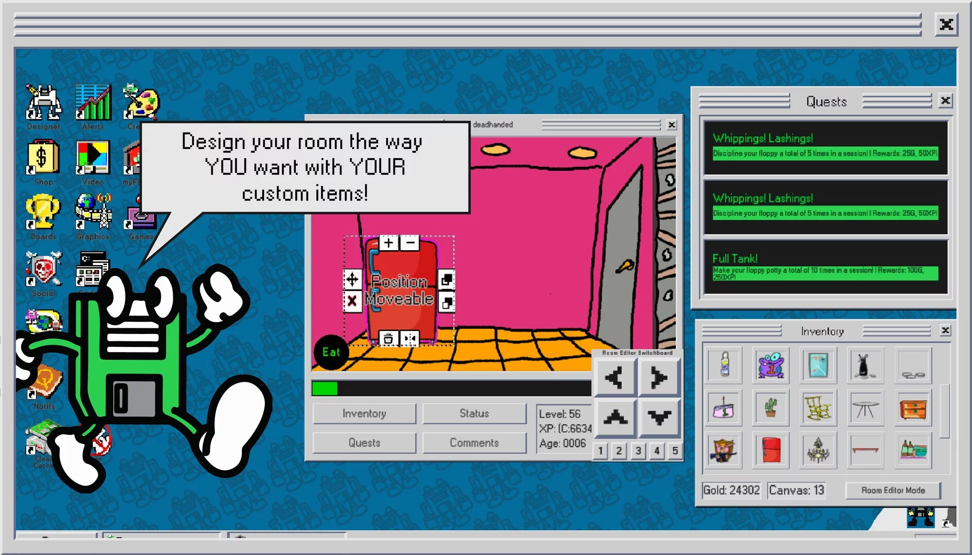 Изображение игры: myFloppy Online!