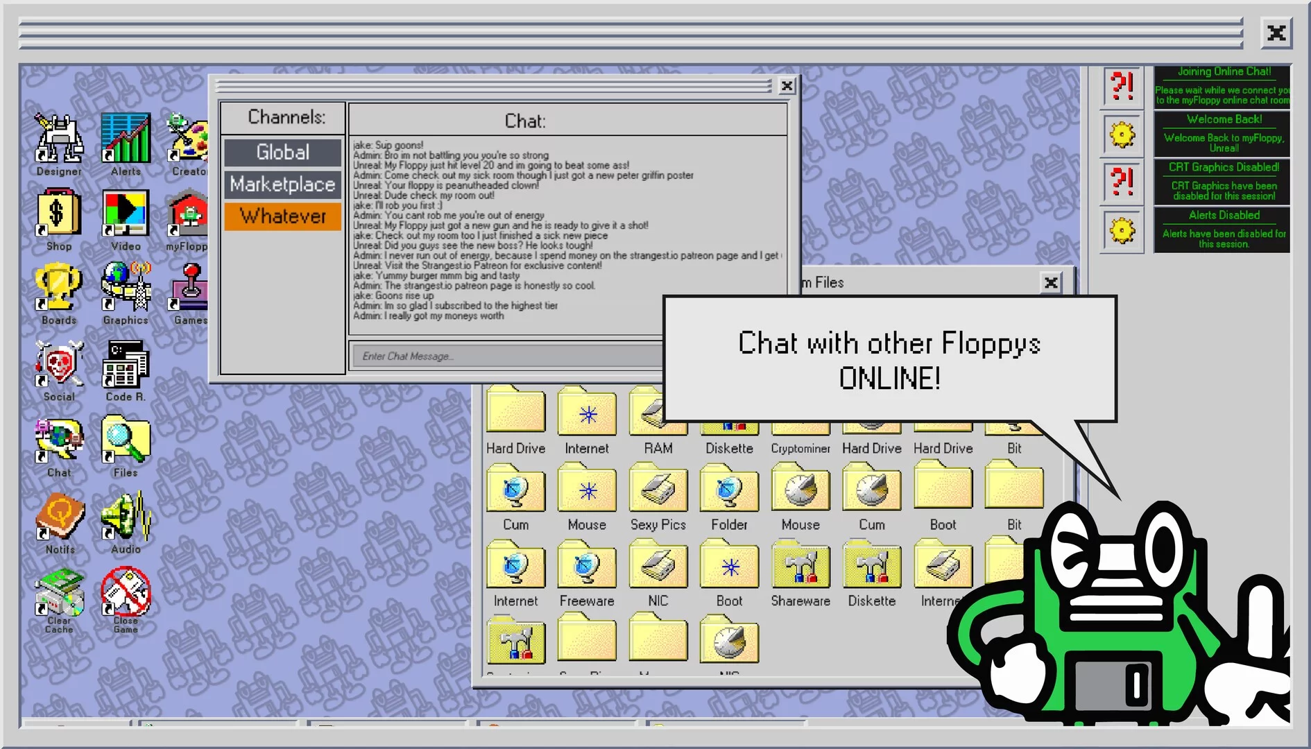 Изображение игры: myFloppy Online!