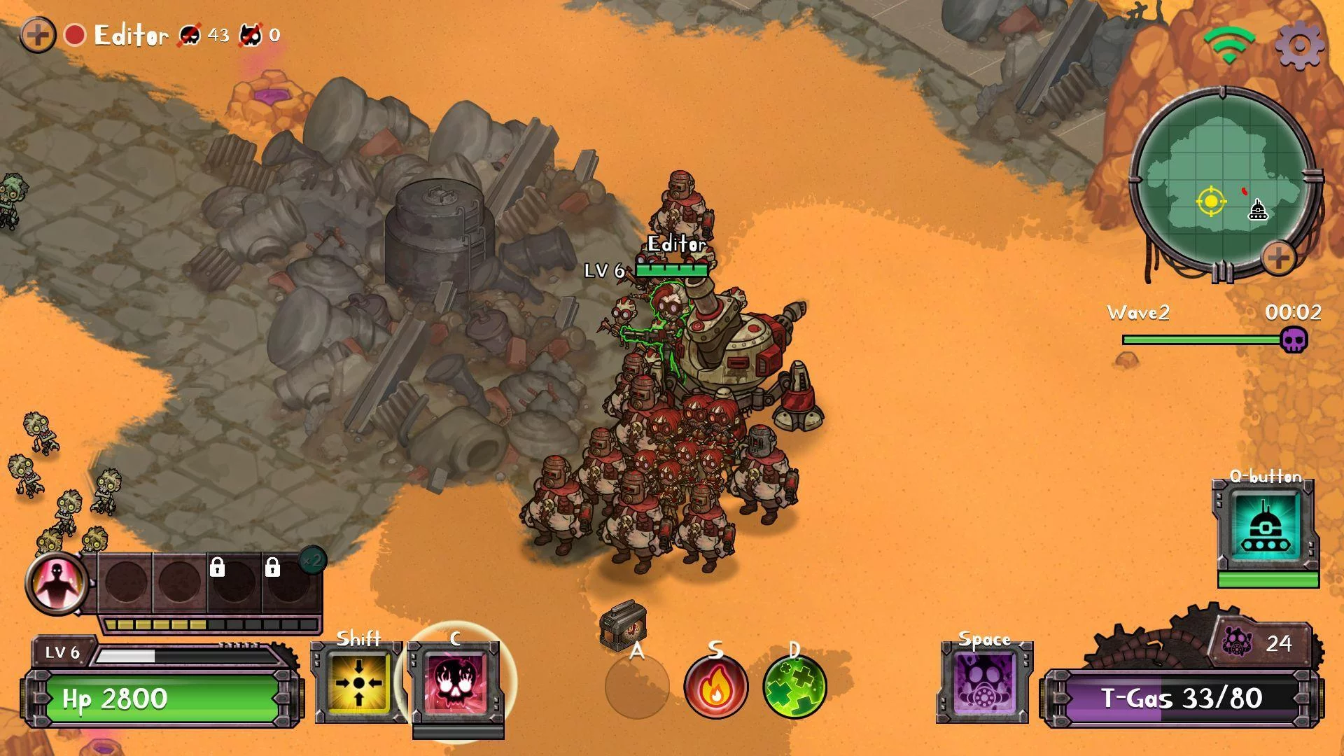 Изображение игры: NecroLand: Undead Corps