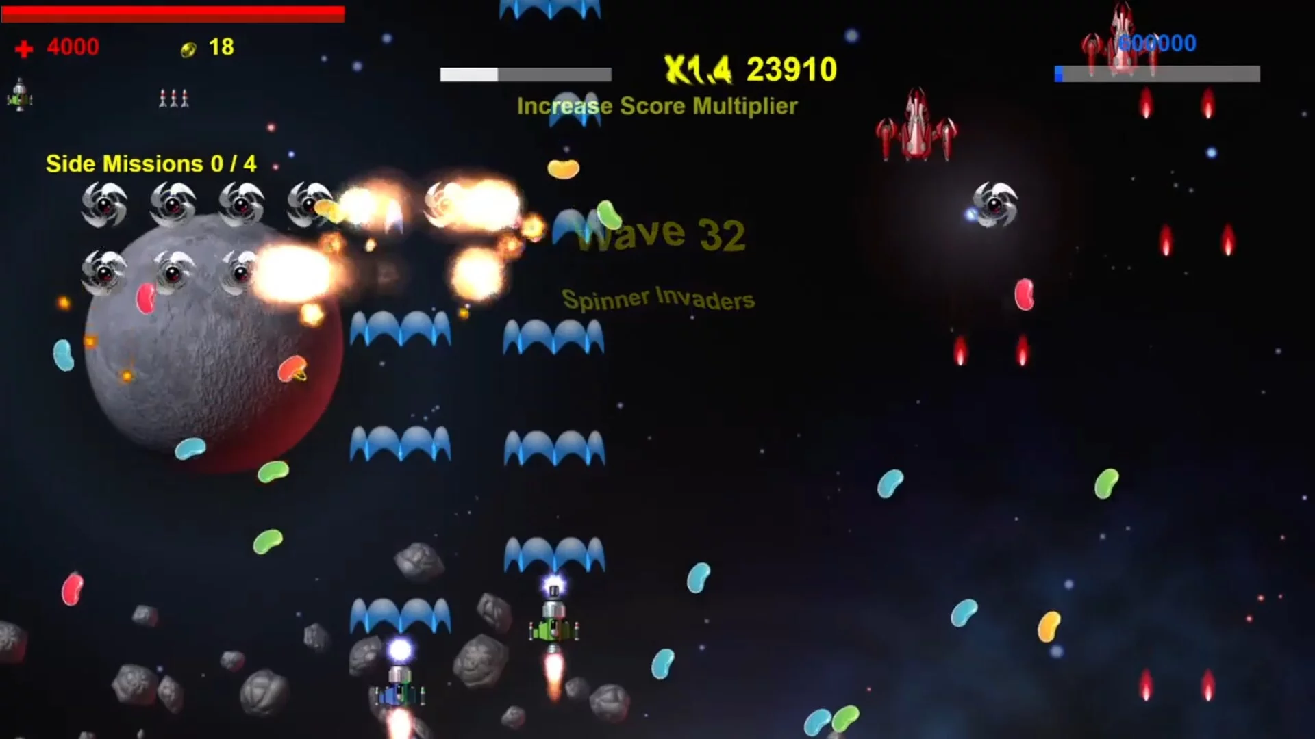 Изображение игры: Spinner Invaders