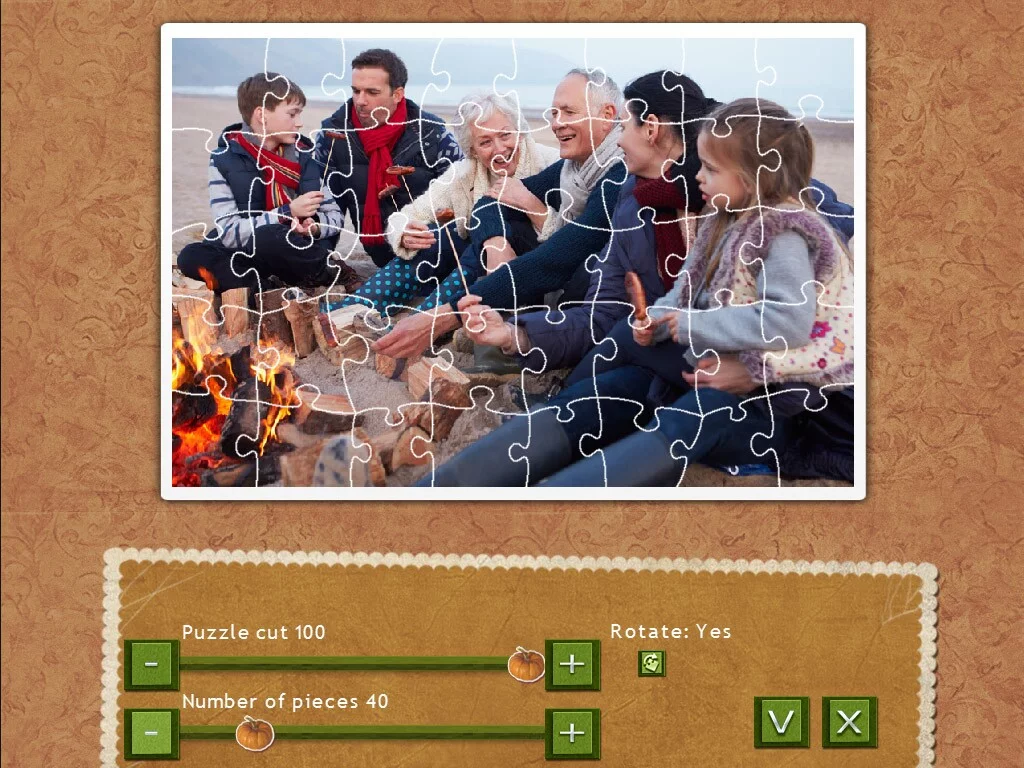 Изображение игры: Holiday Jigsaw Thanksgiving Day