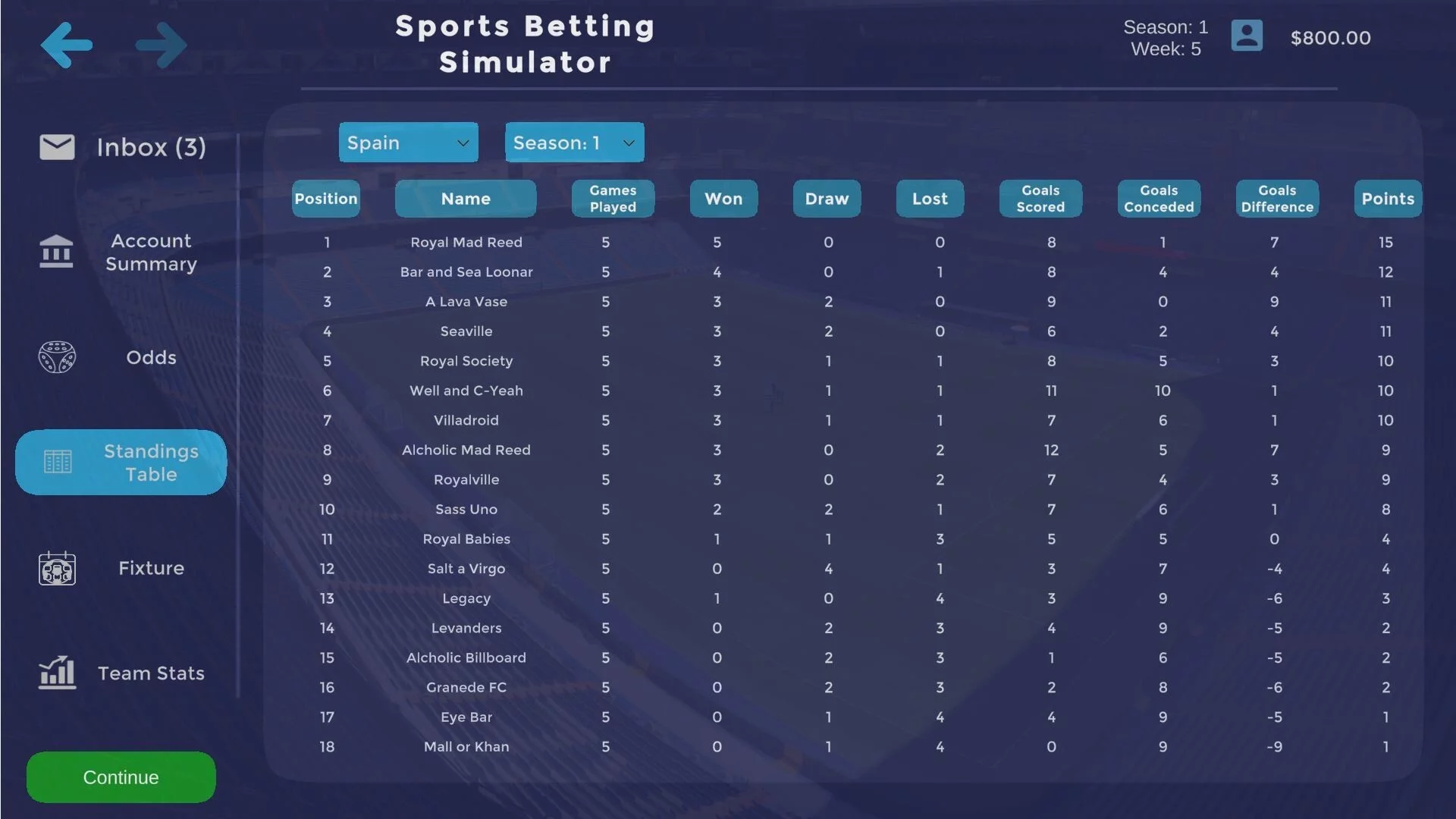 Изображение игры: Sports Betting Simulator